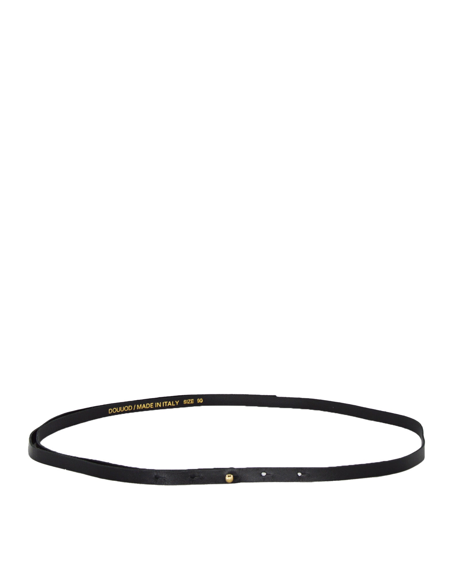 Cinturina in Pelle Nera