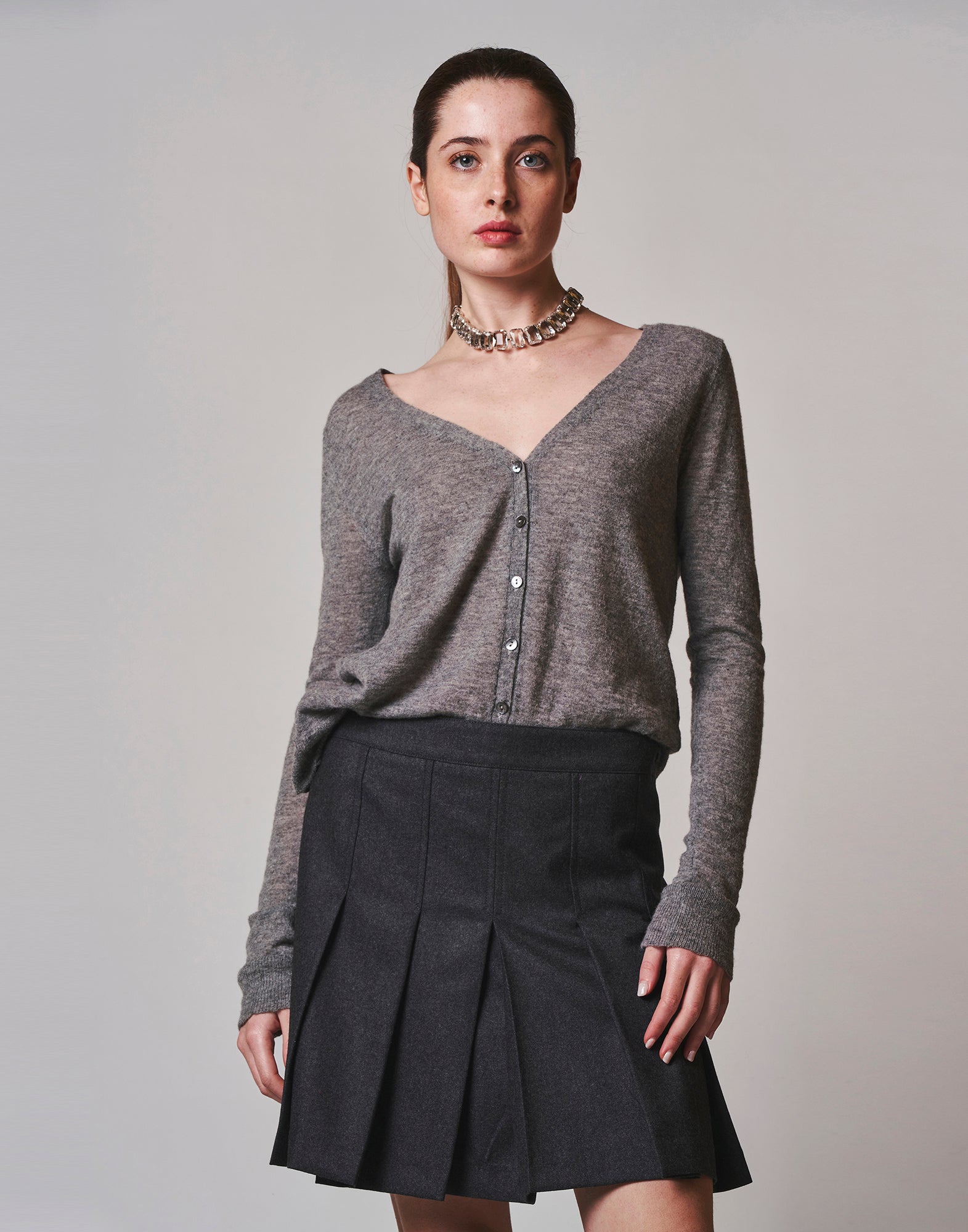 Light Cardigan In Garza Lana Alpaca