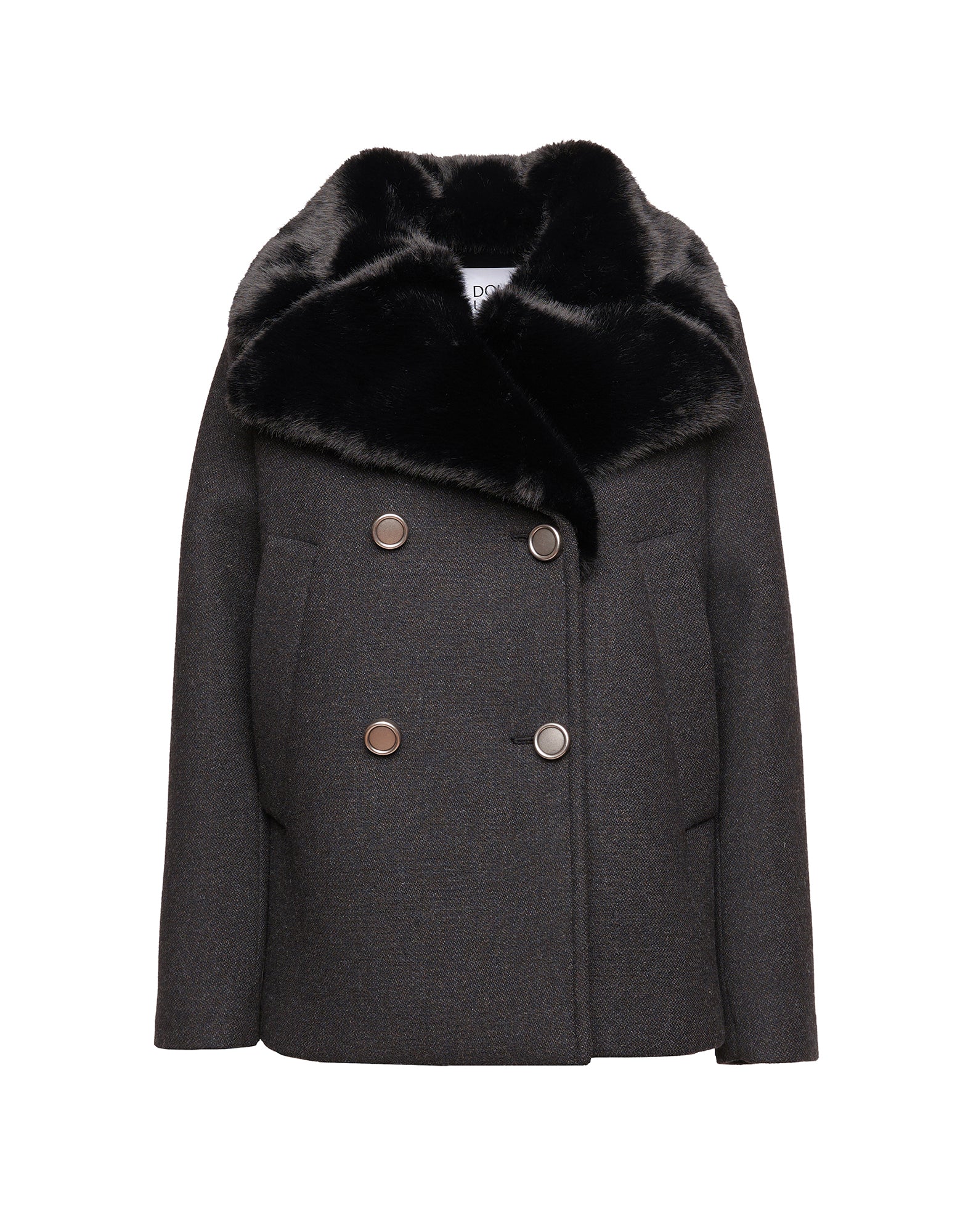 Picot Doppiopetto in Bonded Tecno Neoprene con Collo in Ecofur