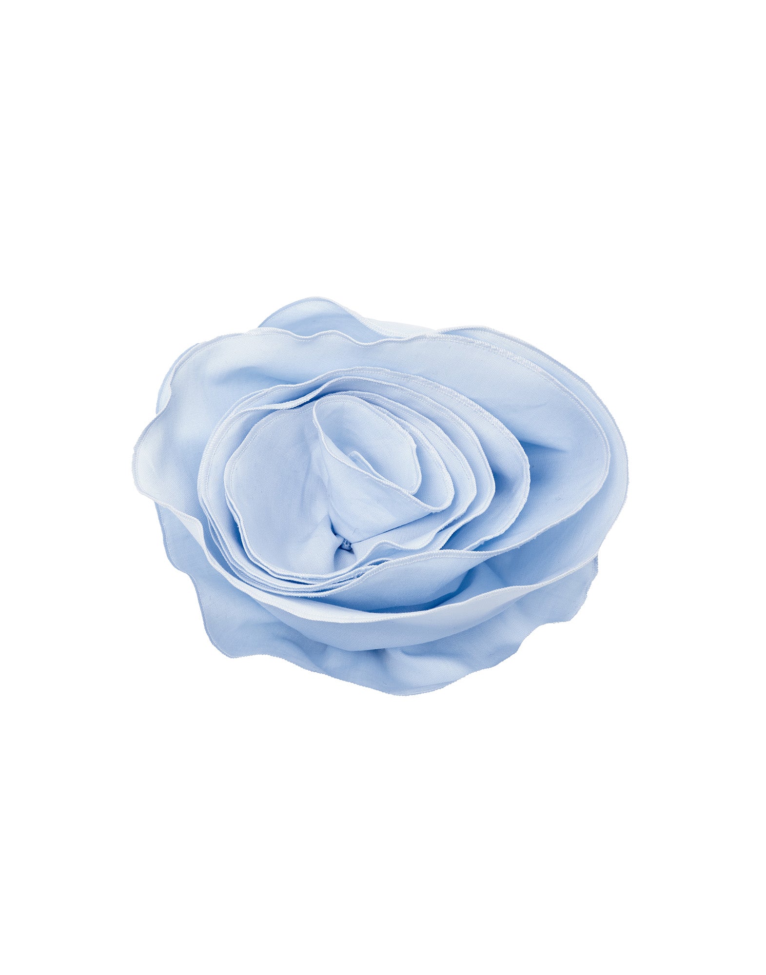 Spilla a Fiore in Cotone Celeste