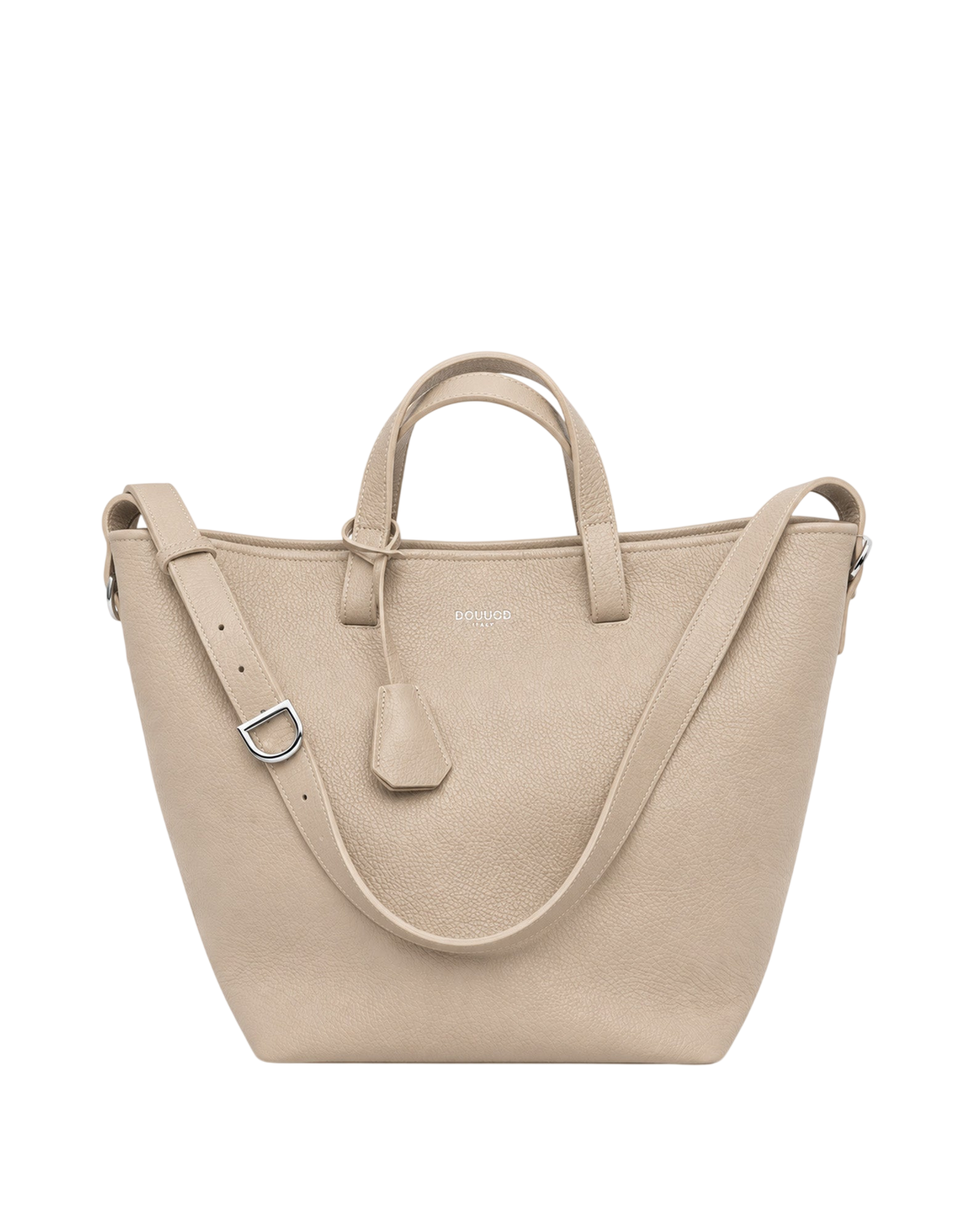 Giulia Shopping Tote in Marble Grained Leather