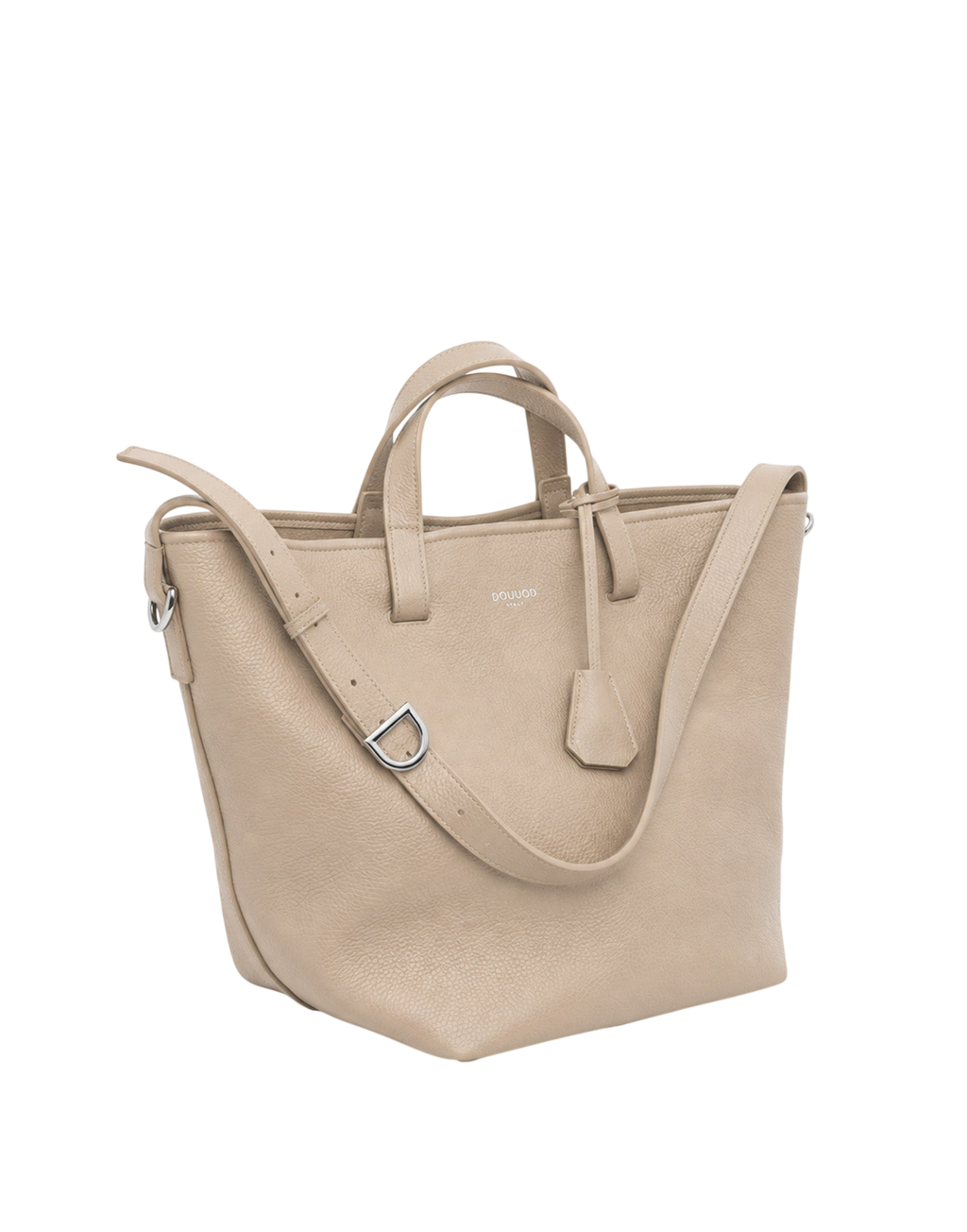 Giulia Shopping Tote in Marble Grained Leather