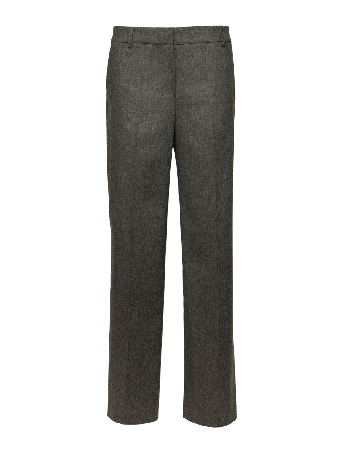 Pantaloni a Uomo in Flanella Misto Lana Stretch Grigio Fumo