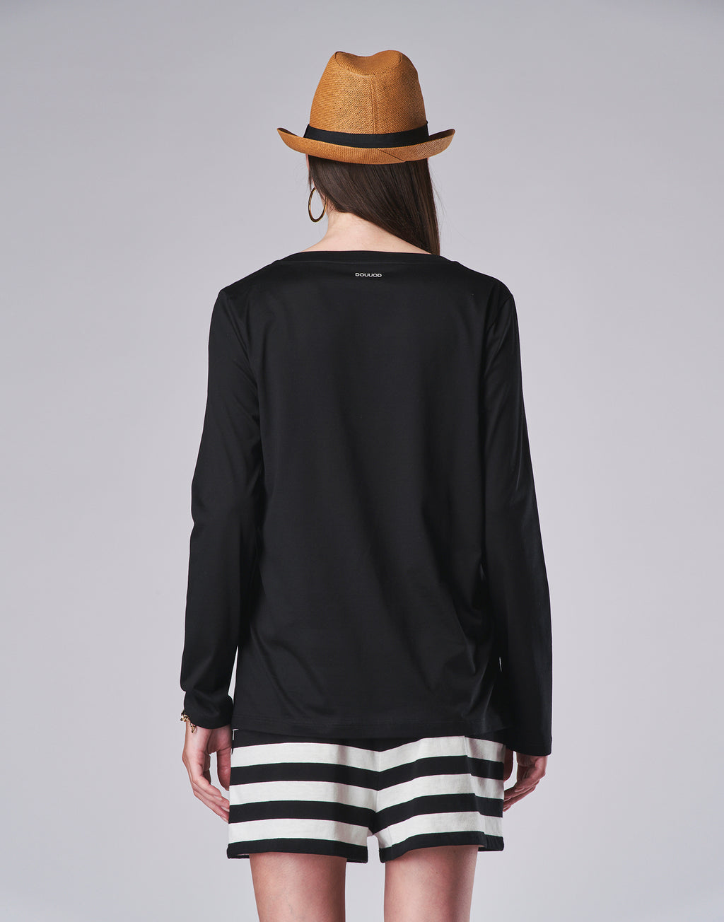 T-shirt Manica Lunga Tinta Unita