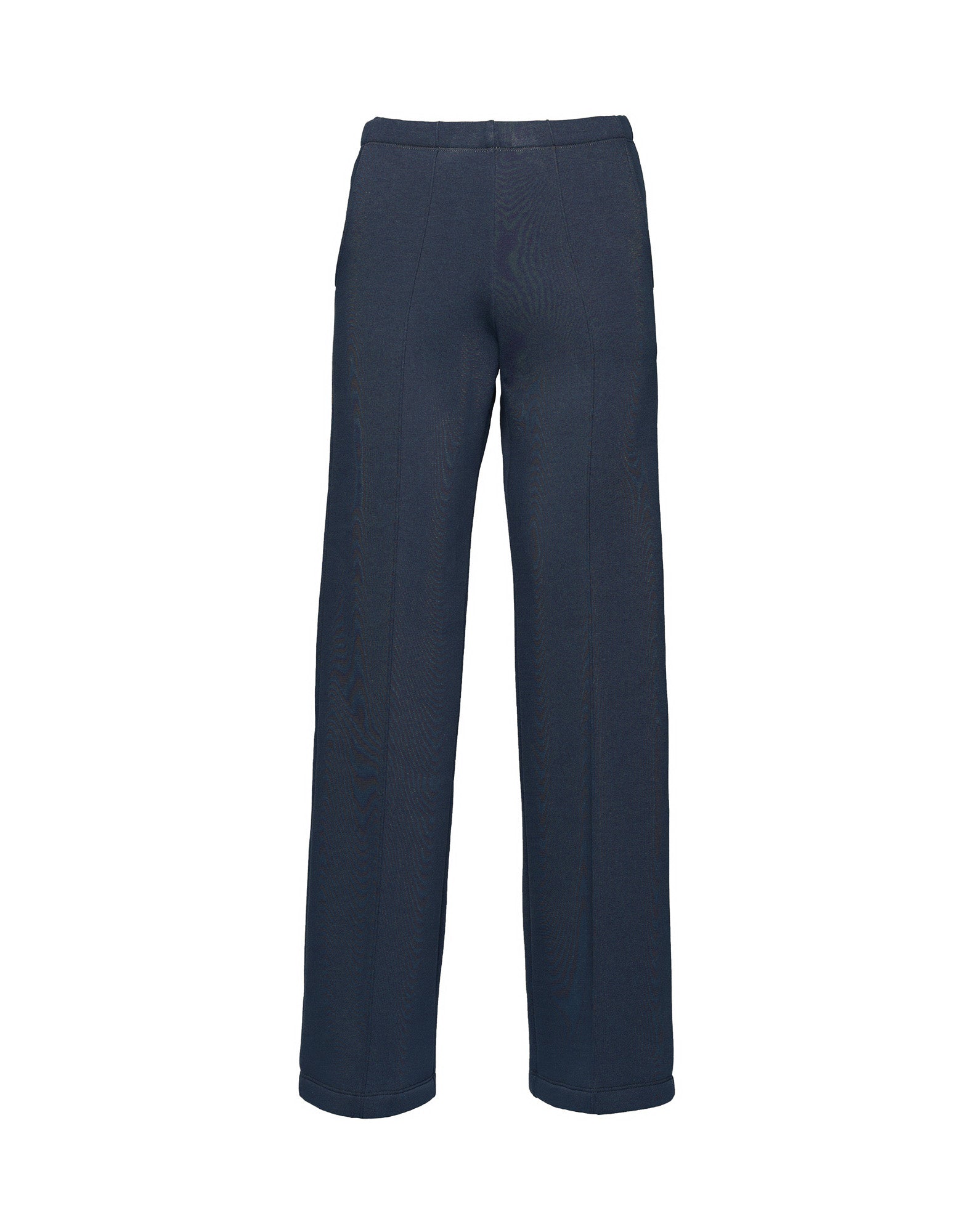 Pantaloni a Gamba Larga in Felpa Soft Blu