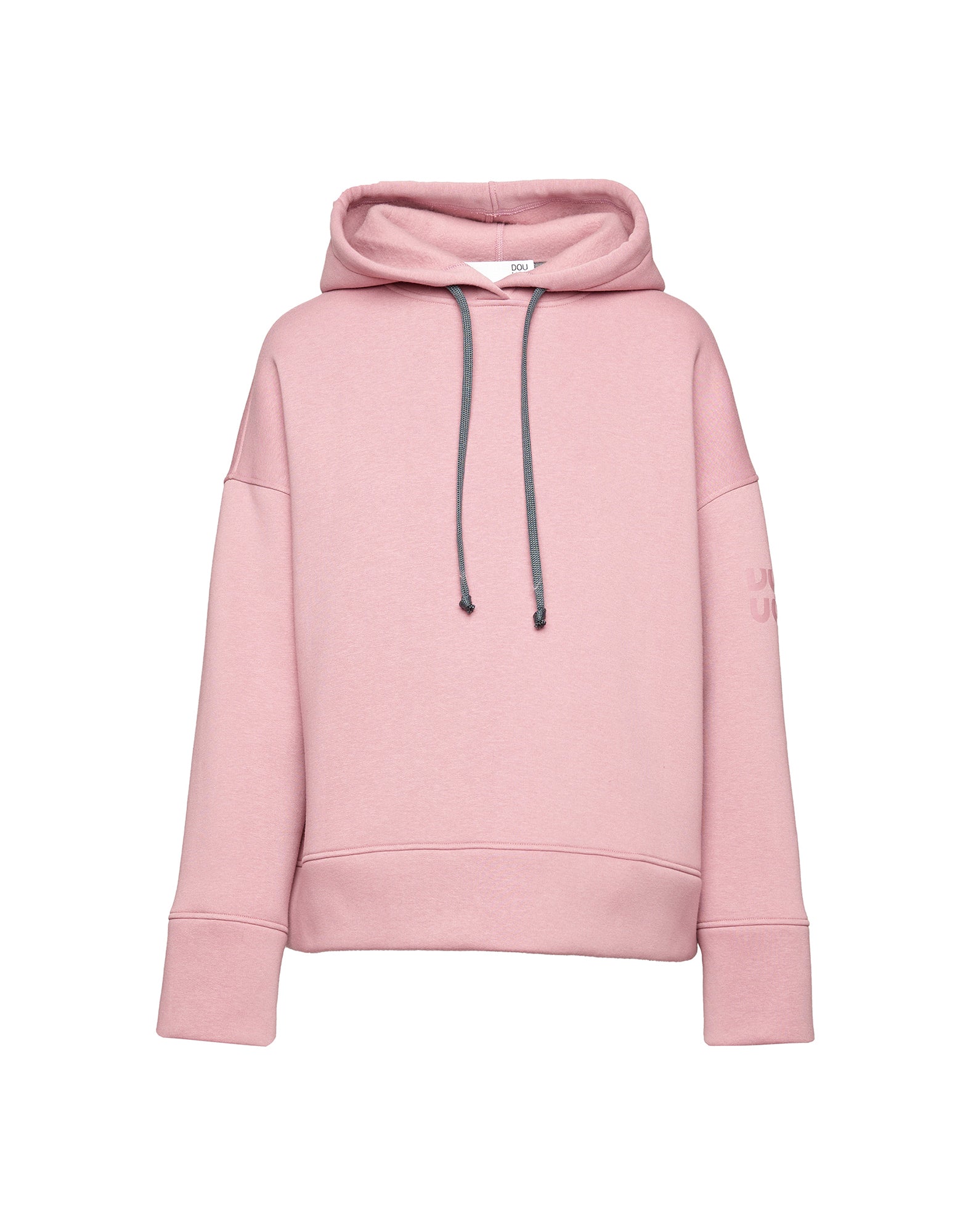 Felpa con Cappuccio in Cotone con Logo sulla Manica Peonia