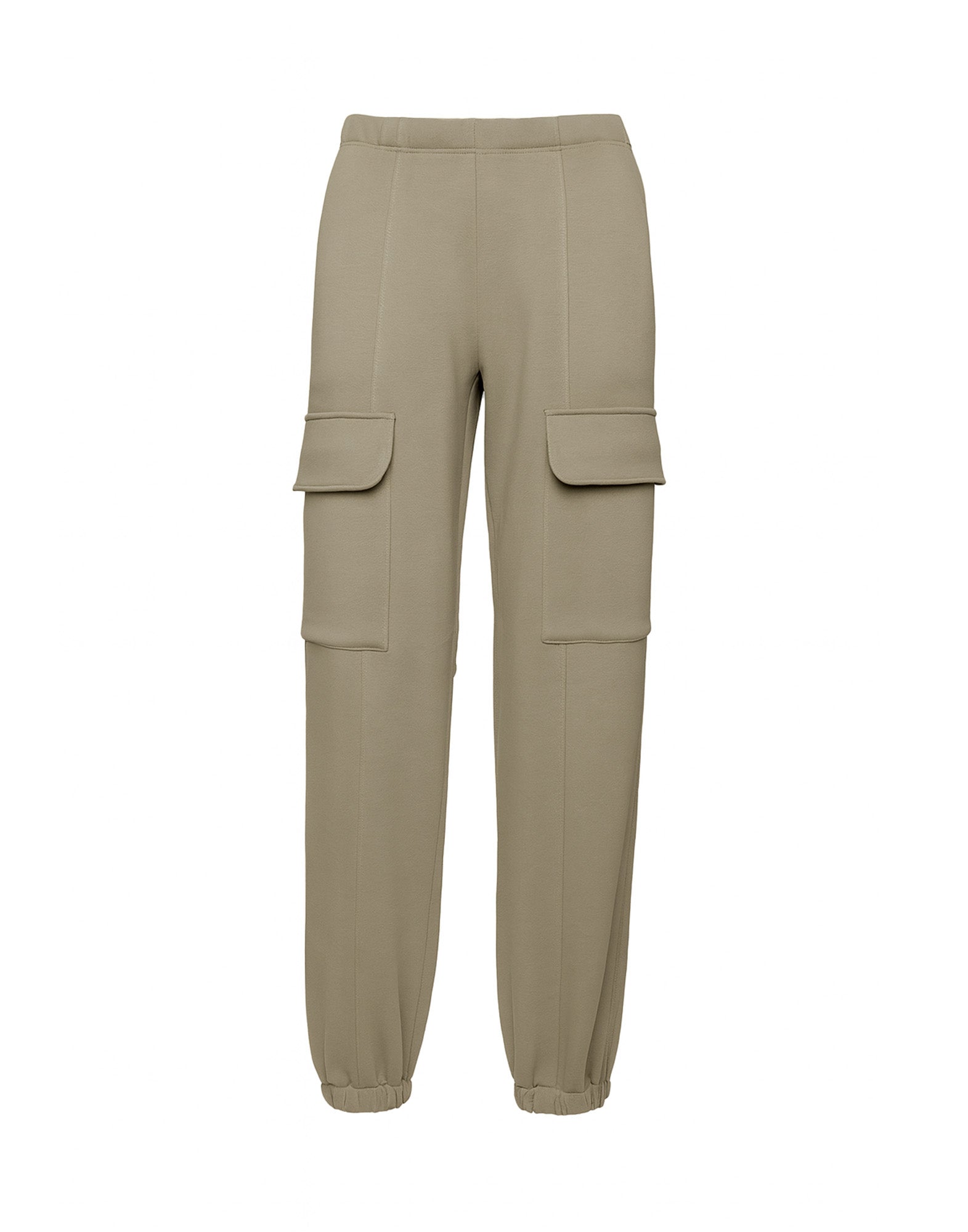 Pantaloni Cargo in Felpa Soft Muschio