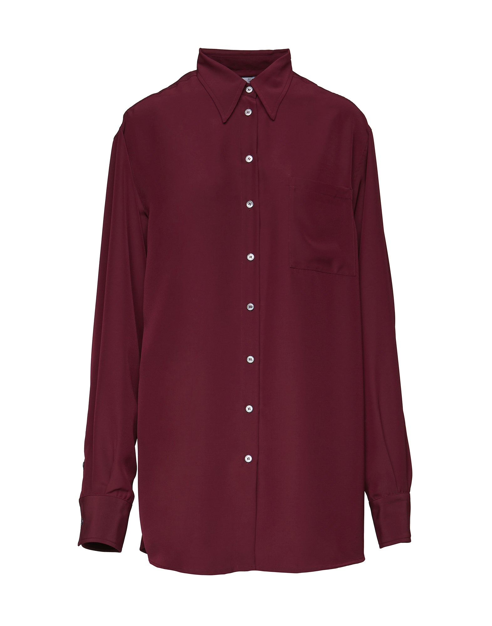 Camicia Lunga Over in Cady Bordeaux