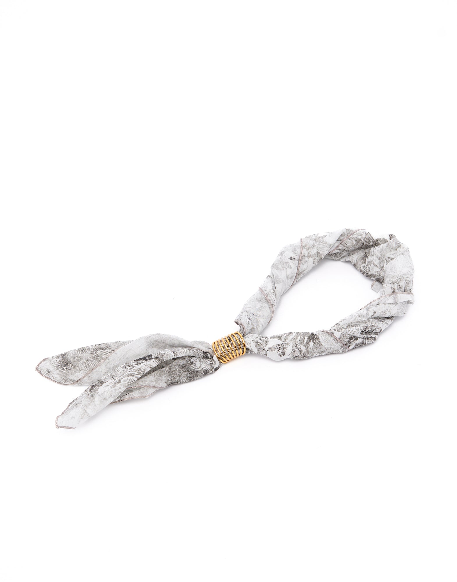 Foulard in Mussola Floreale Steel