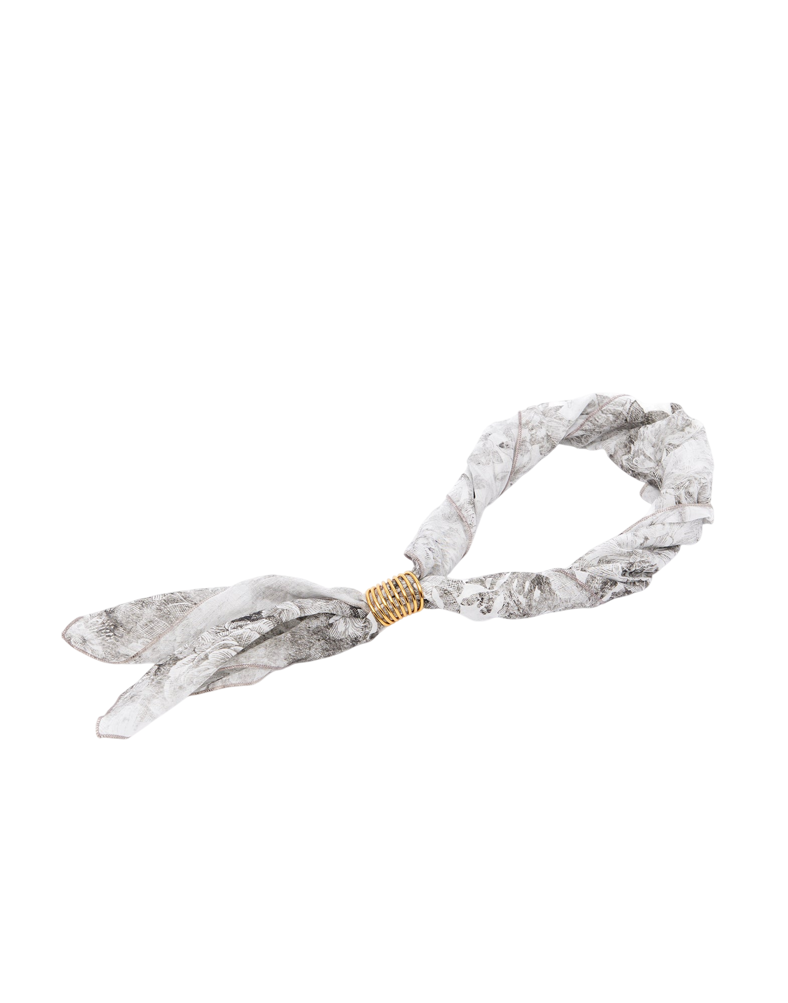 Foulard in Mussola Floreale Steel