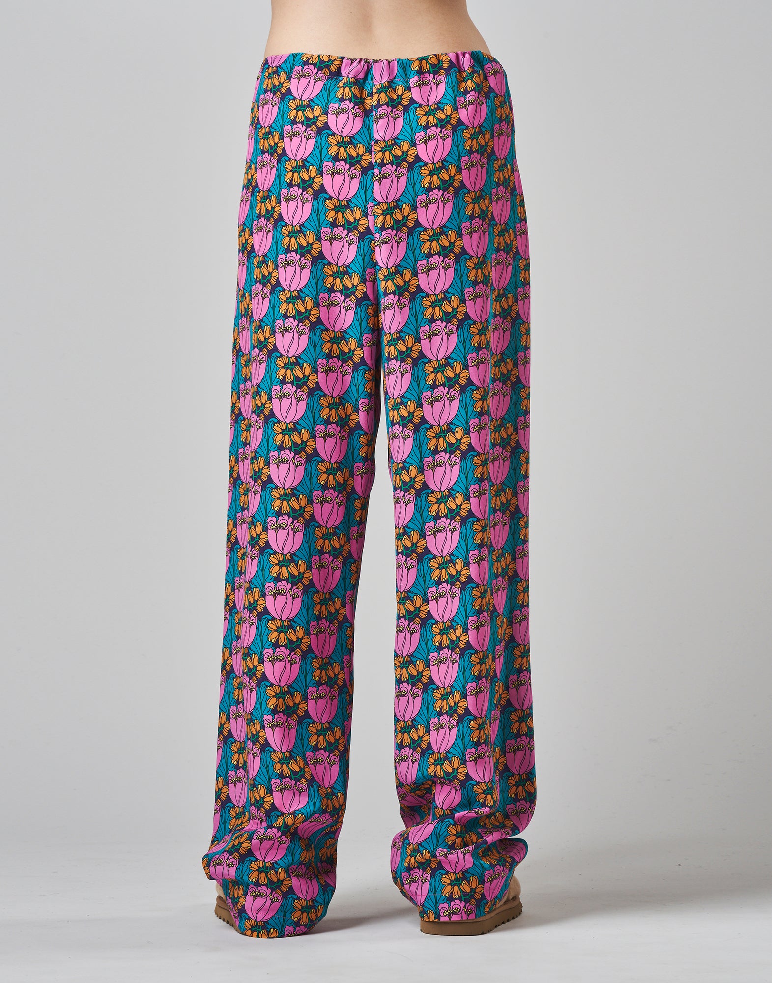 Pantaloni in Seta Liberty a Palazzo
