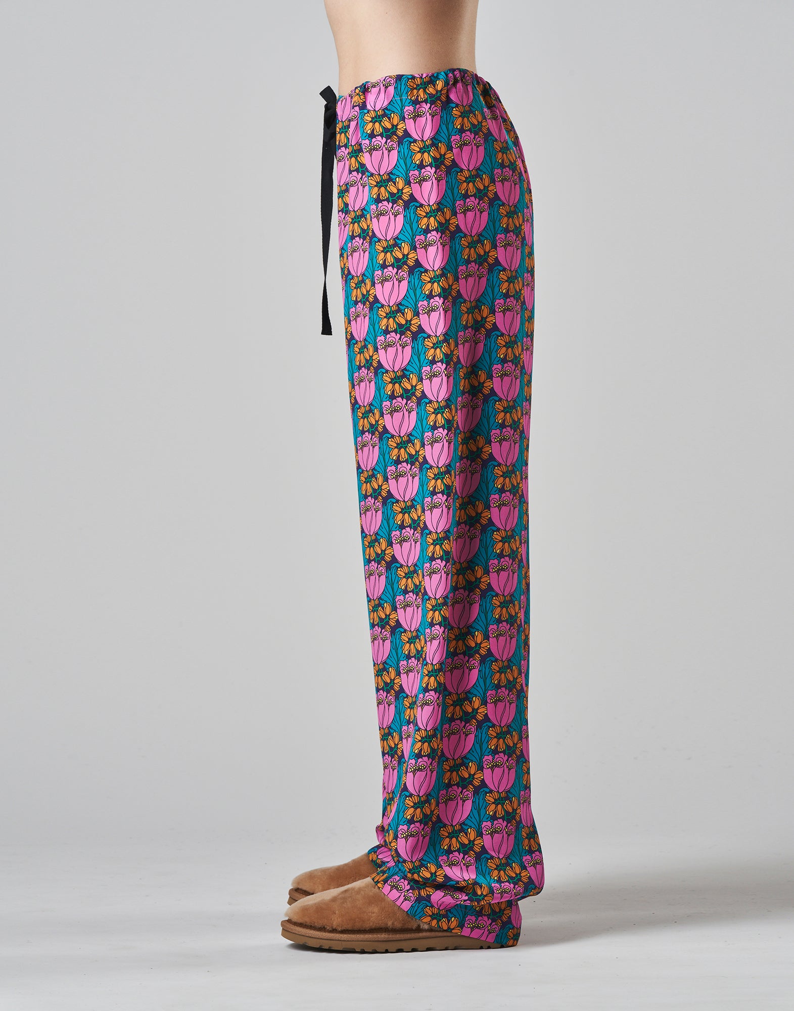 Pantaloni in Seta Liberty a Palazzo