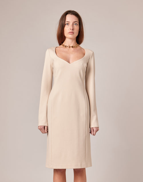 Abito a Tubino in Punto Milano Stucco