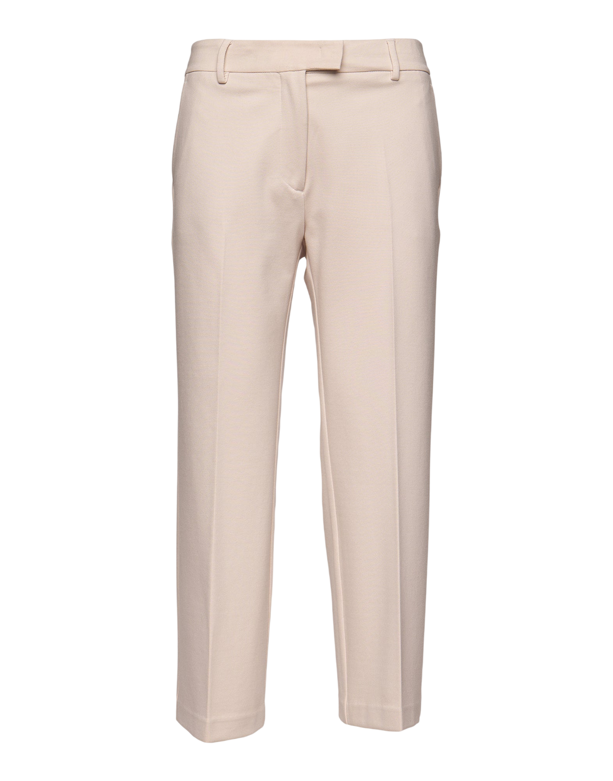 Long Flair Trousers in Stucco Milano Stitch