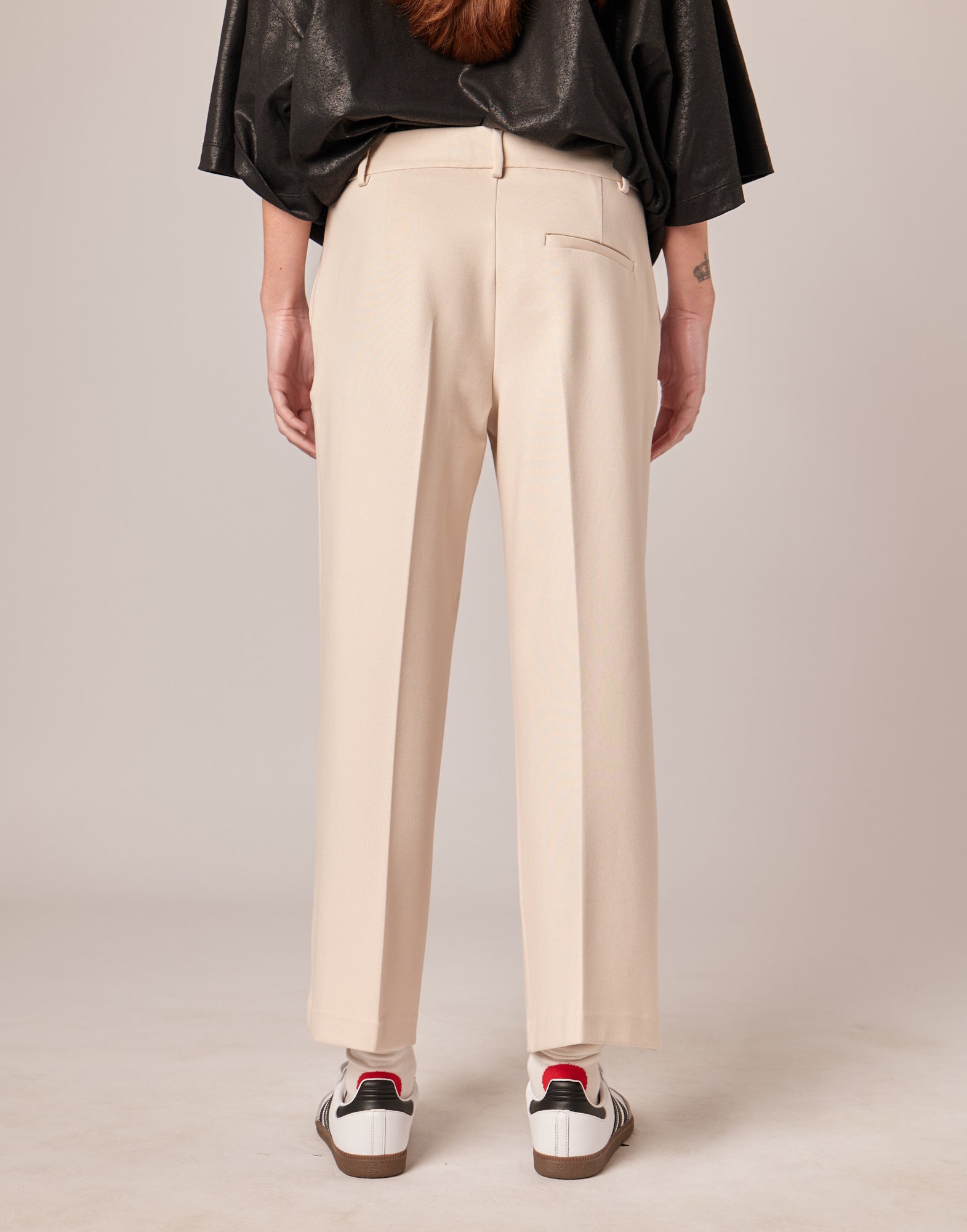 Pantalone Lungo Flair in Punto Milano Stucco