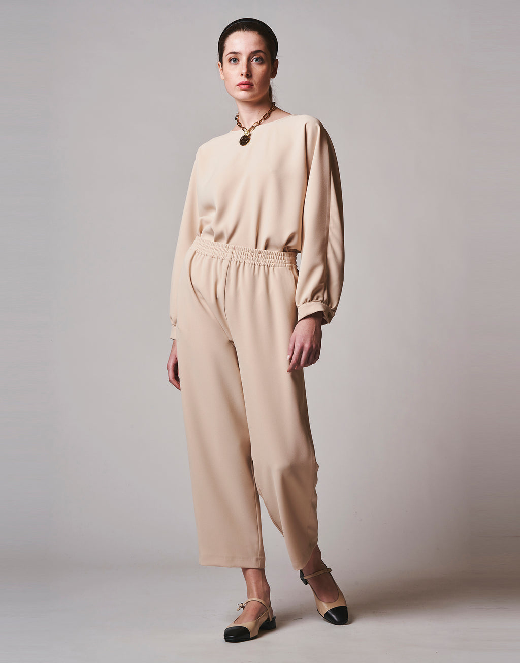 Pantalone Japan in Crêpe