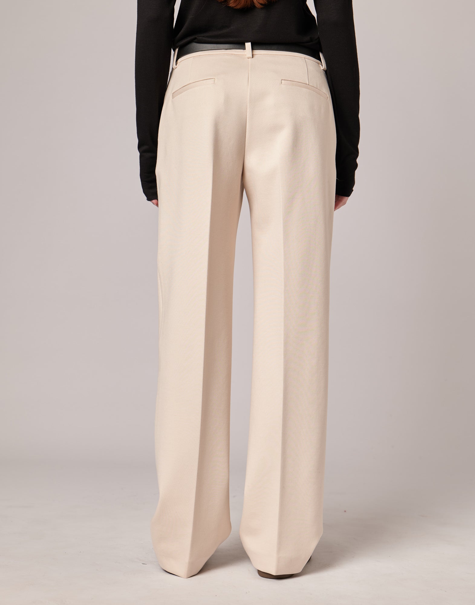 Pantaloni a Uomo in Punto Milano Stucco