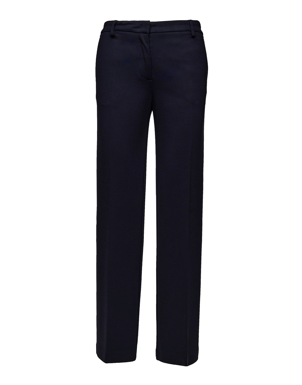 Pantaloni a Uomo in Punto Milano Compact Navy Blu