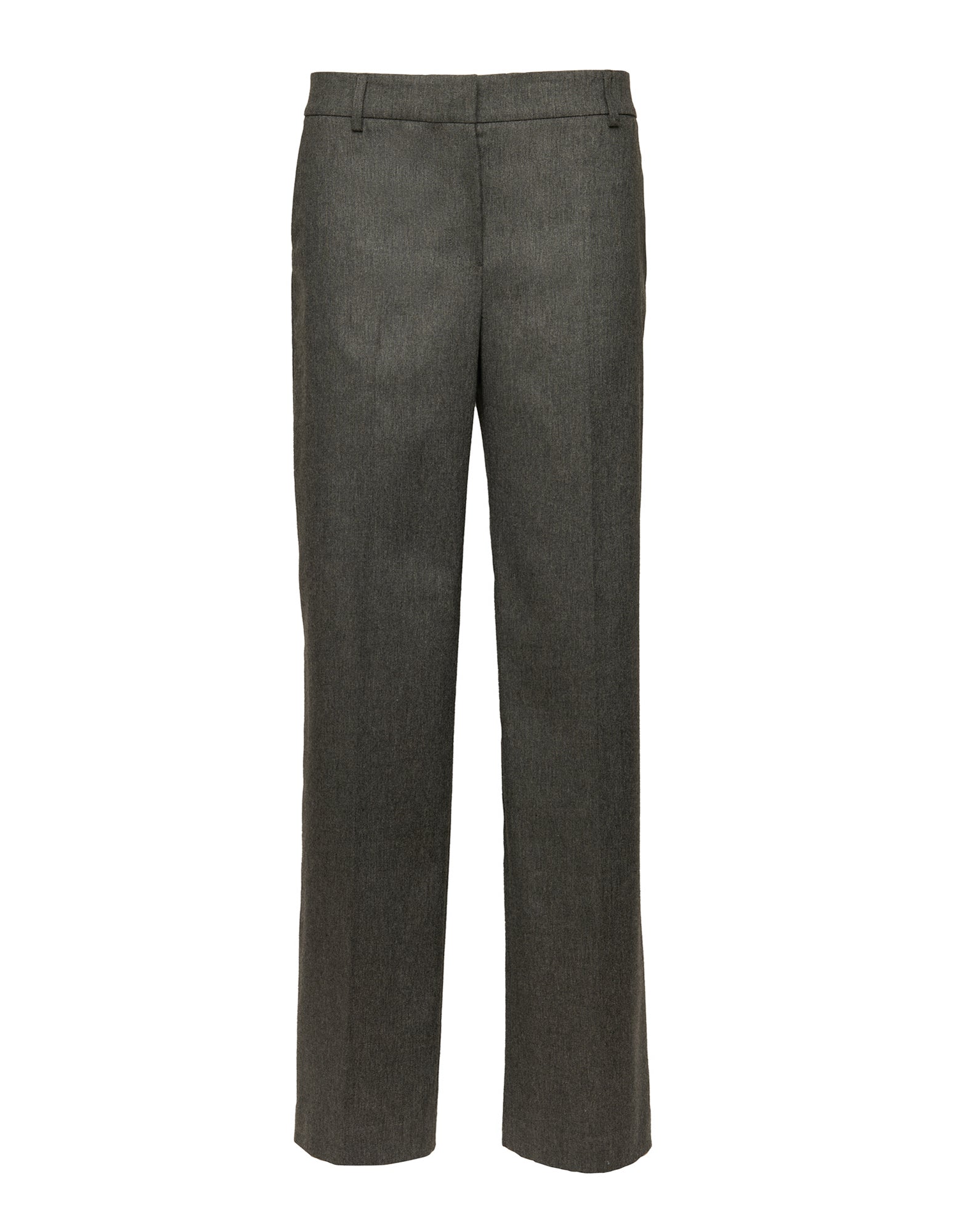 Pantaloni a Uomo in Flanella Misto Lana Stretch Grigio Fumo