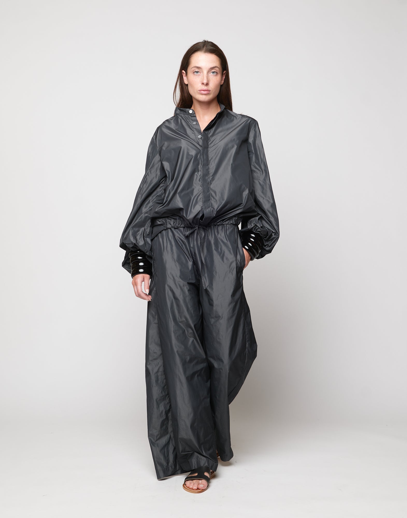 Camicia Coreana in Taffetà Ghisa