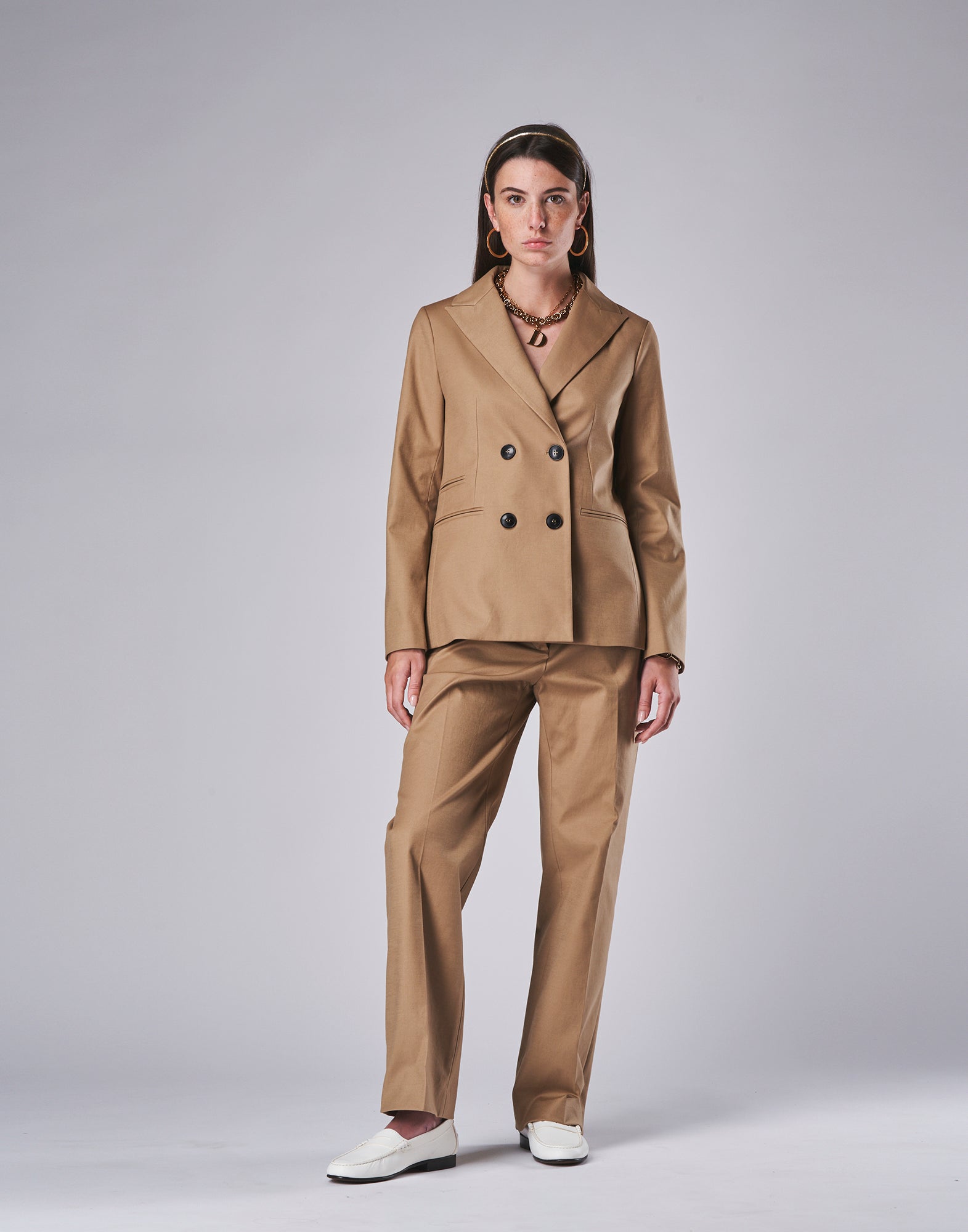 Pantalone a Uomo in Gabardina