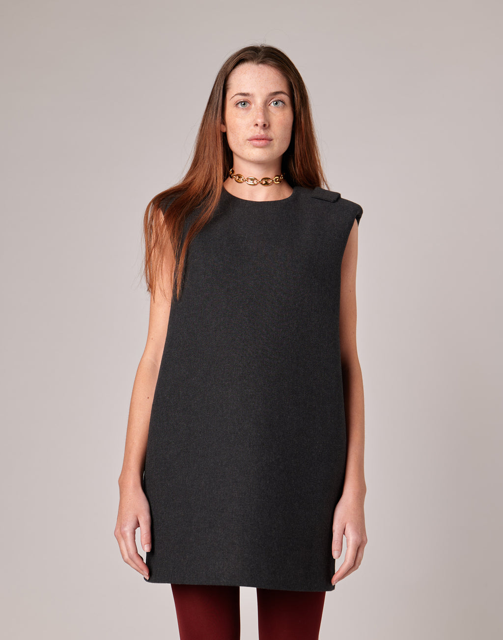 Mini Abito in Vintage Coat Double Antracite