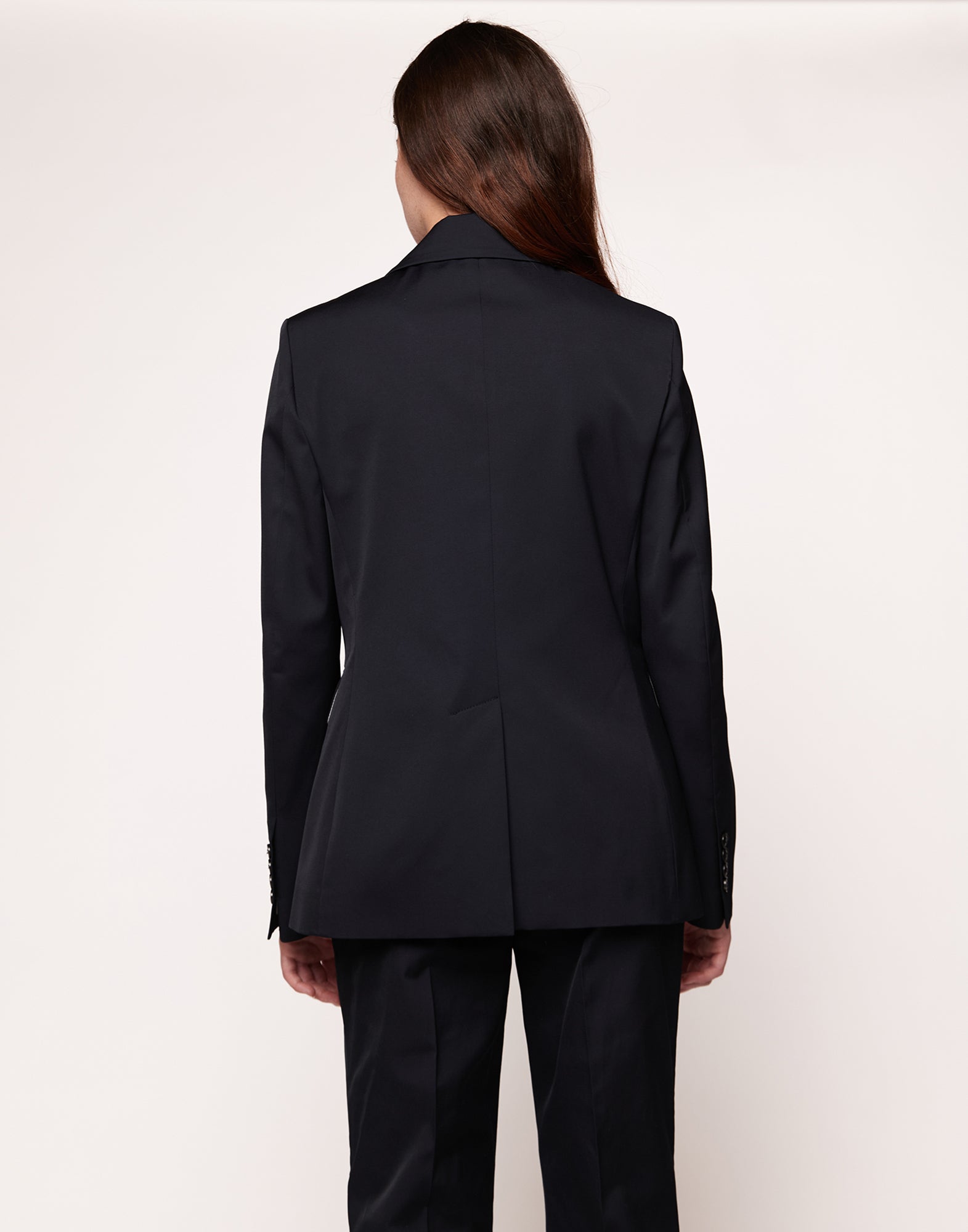 Giacca Monopetto in Tecnno Gabardine Navy Blue