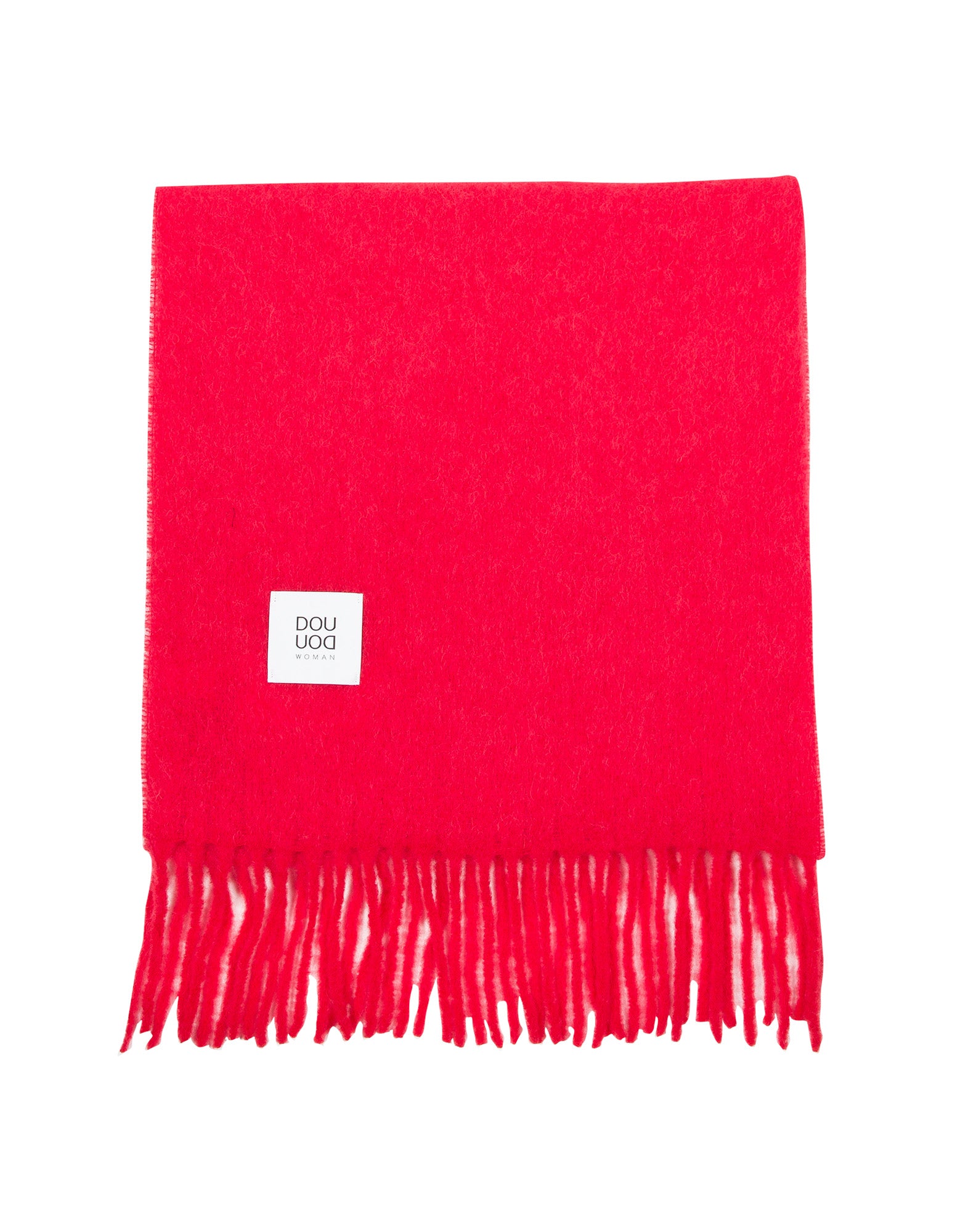 Sciarpa in alpaca con frange