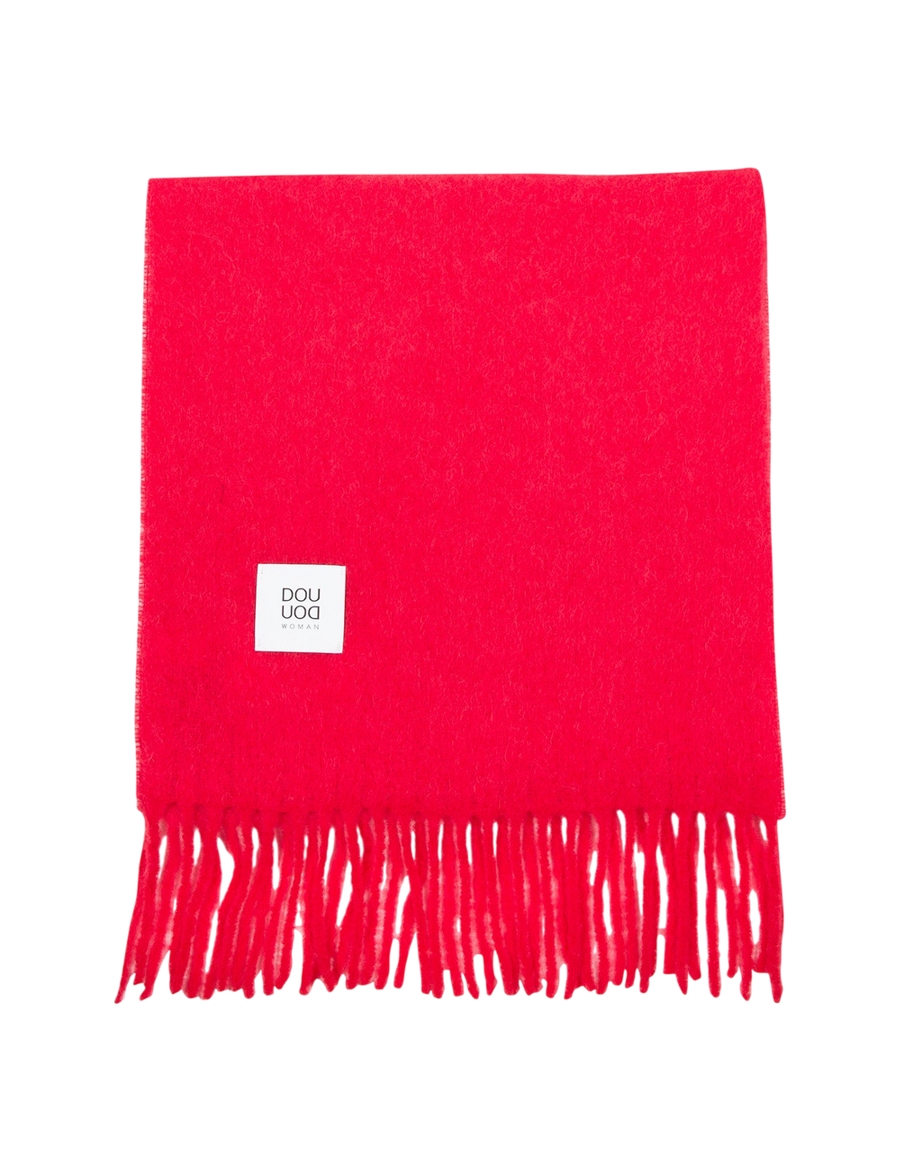 Sciarpa in alpaca con frange