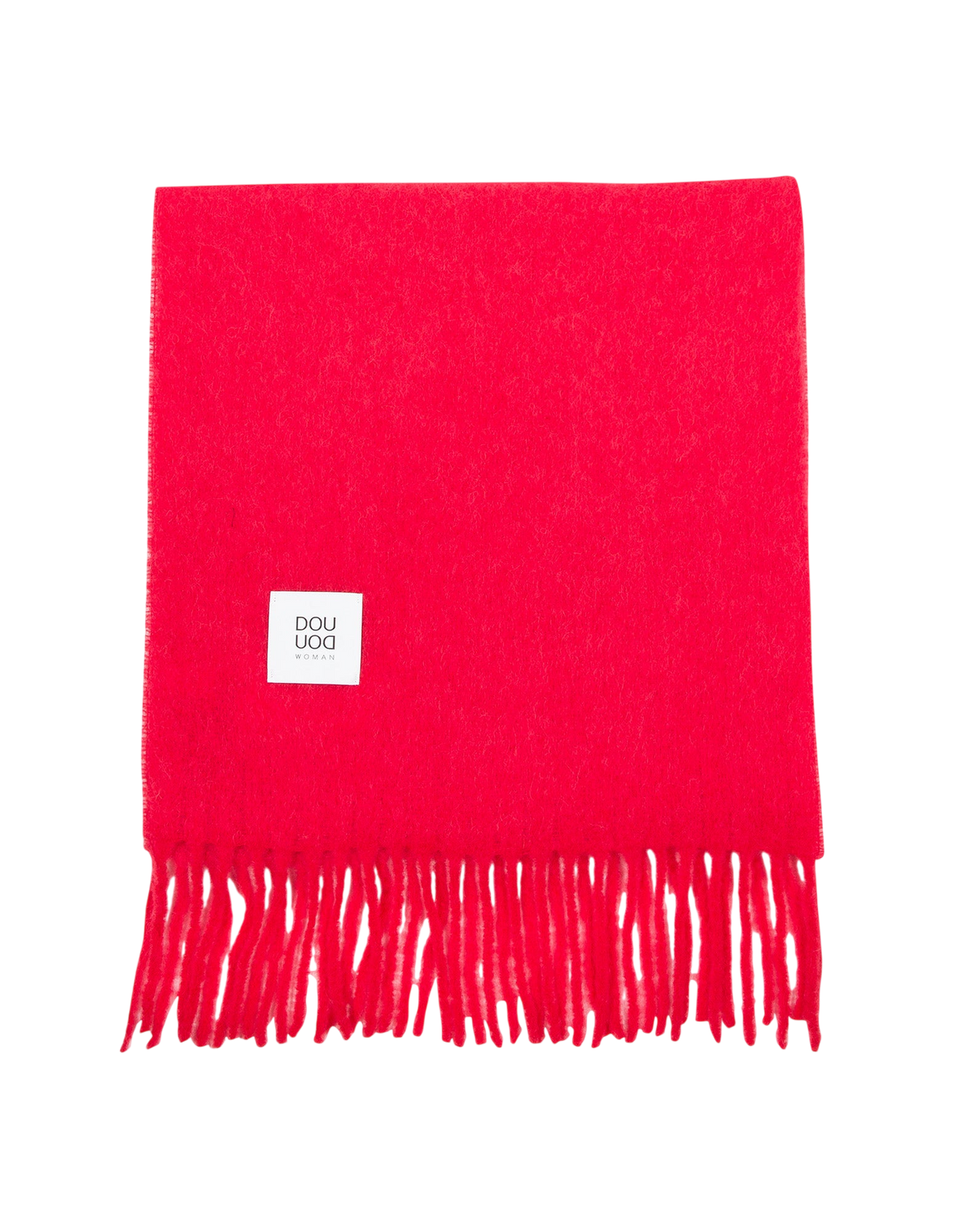 Alpaca scarf with fringes
