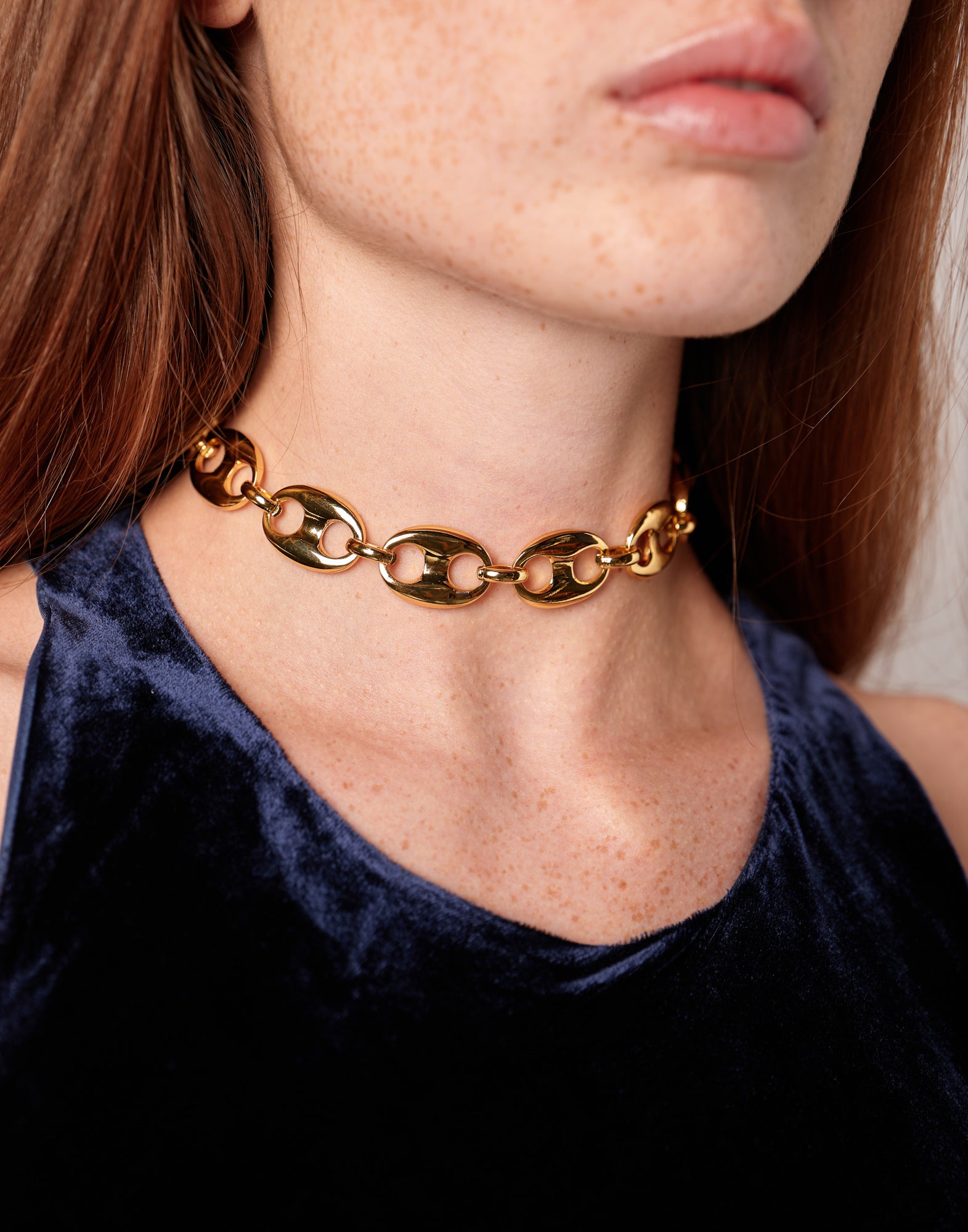 Collana Girocollo in Maglia Marinara