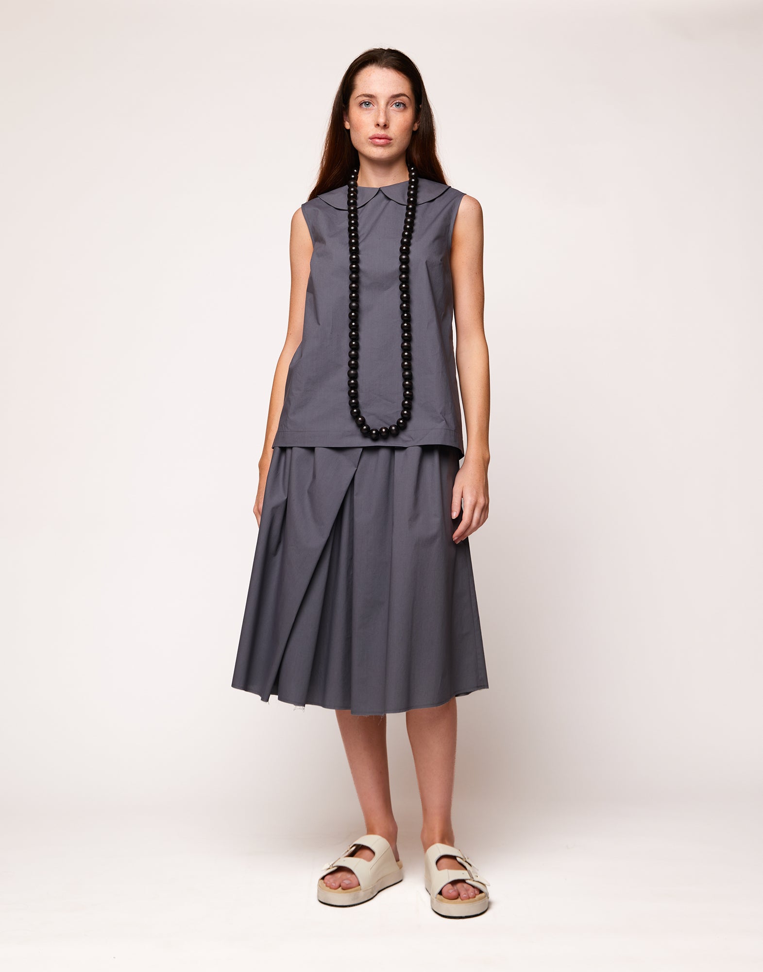 Collana con Maxi Perle in Resina Nera