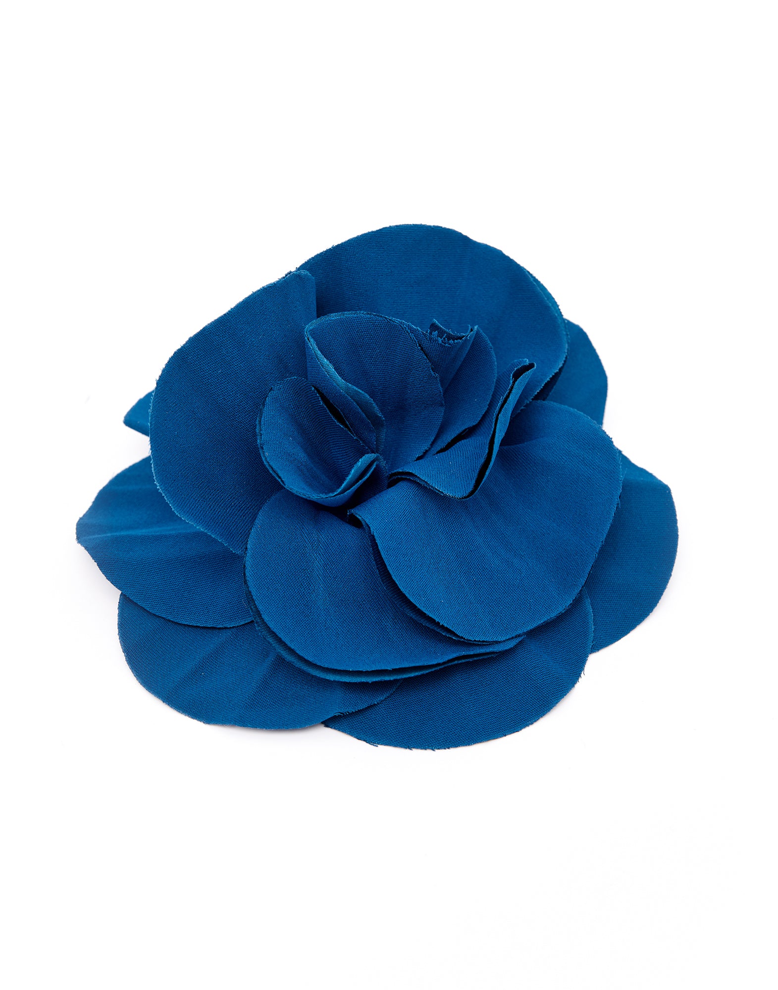 Spilla a Fiore in Cotone Agata Blu