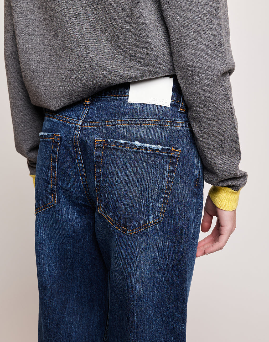 Jeans 5 Tasche a Palazzo Blu