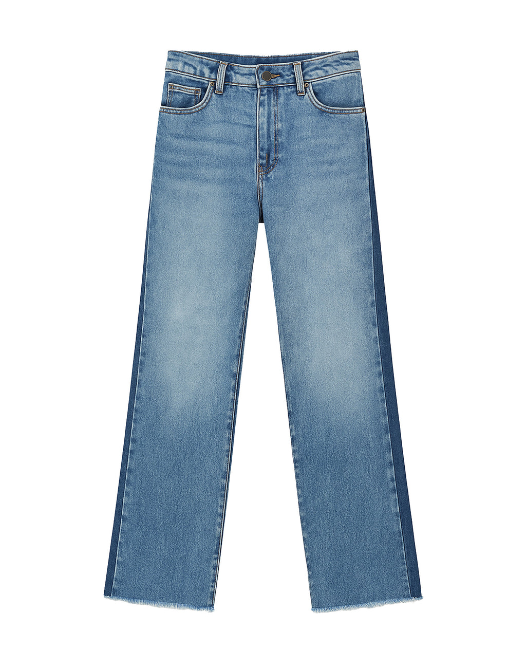 Jeans 5 Tasche a Palazzo Bicolore