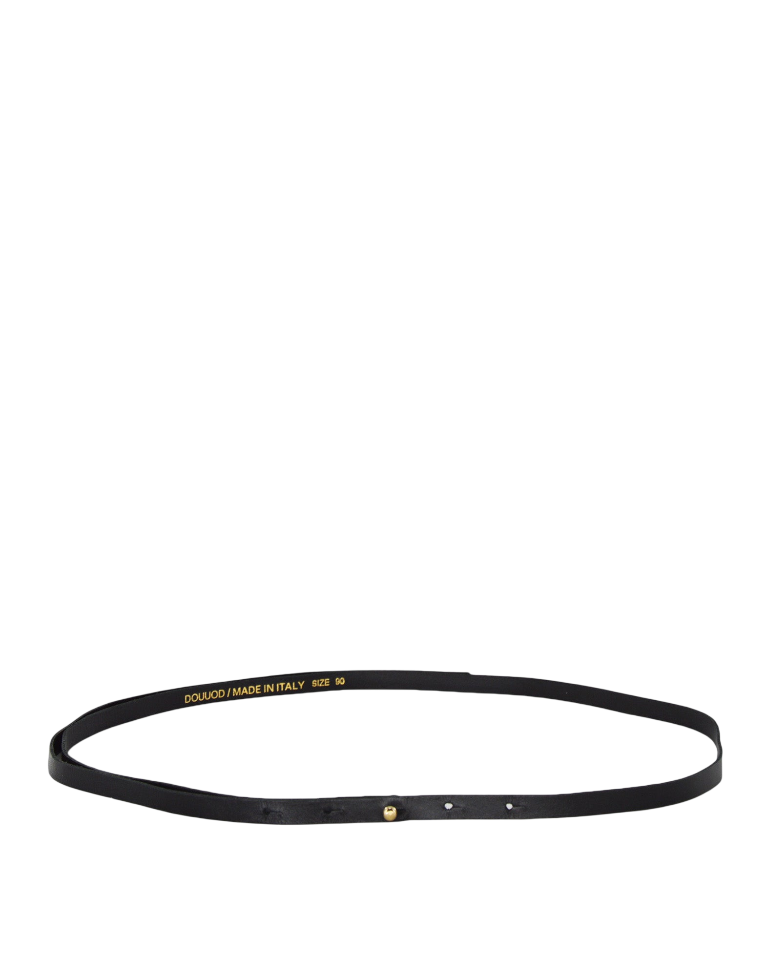 Cinturina in Pelle Nera