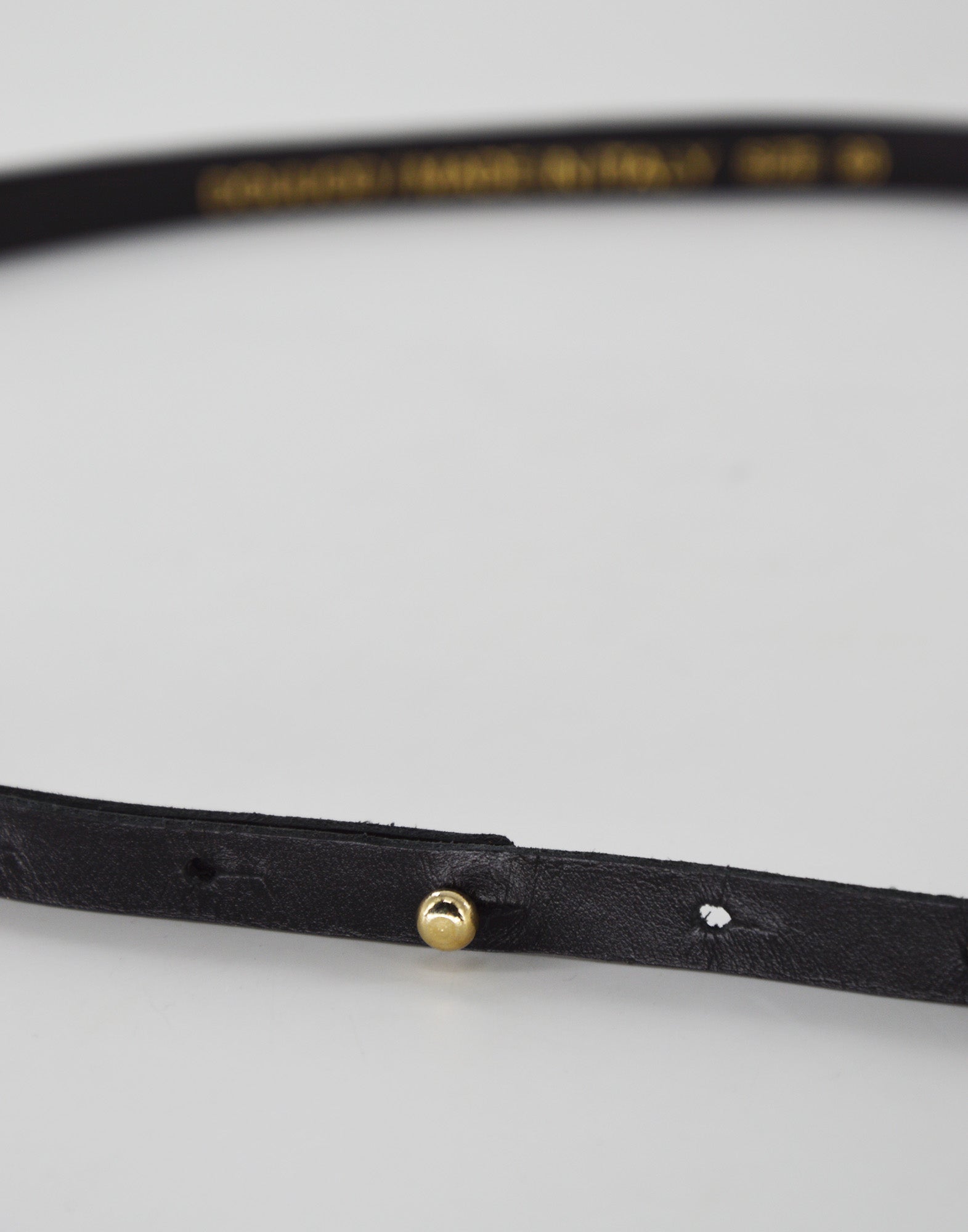 Cinturina in Pelle Nera