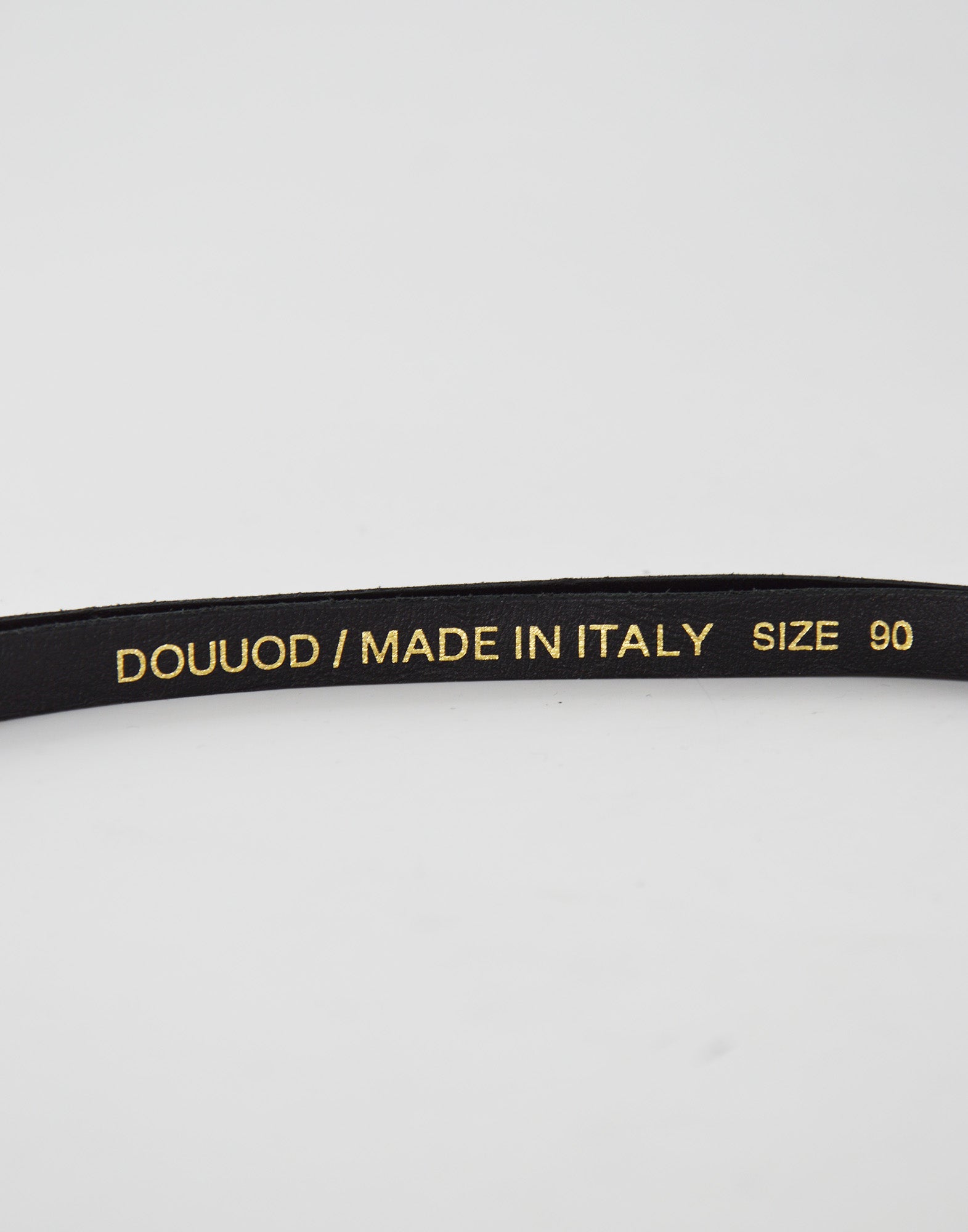Cinturina in Pelle Nera