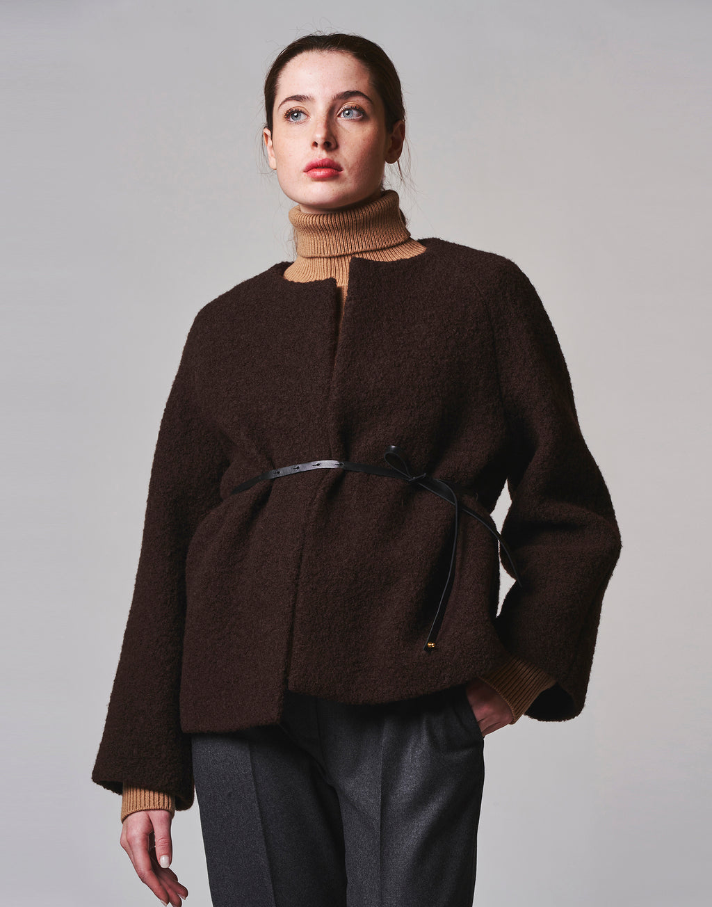 Cinturina in Pelle Nera