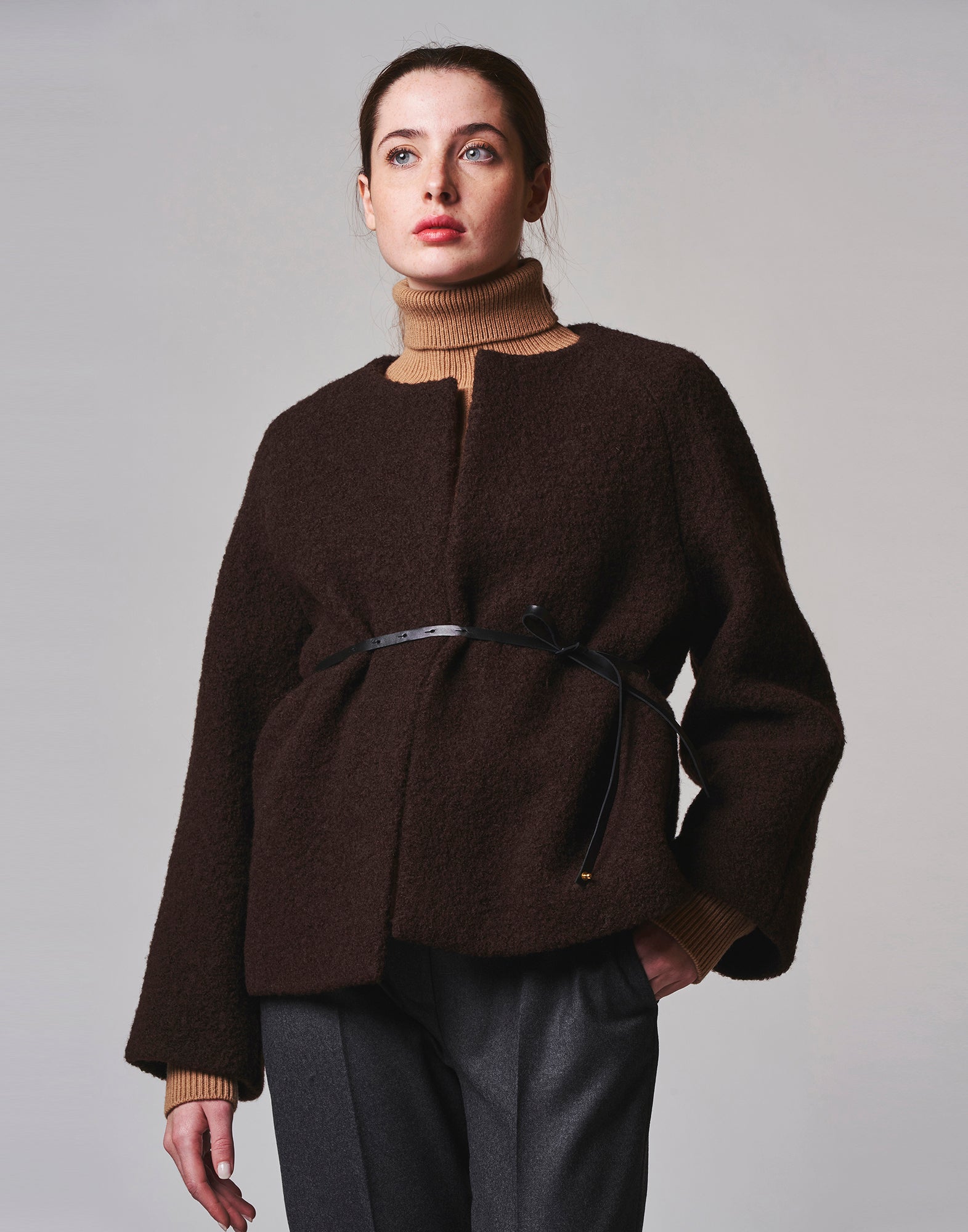 Cinturina in Pelle Nera