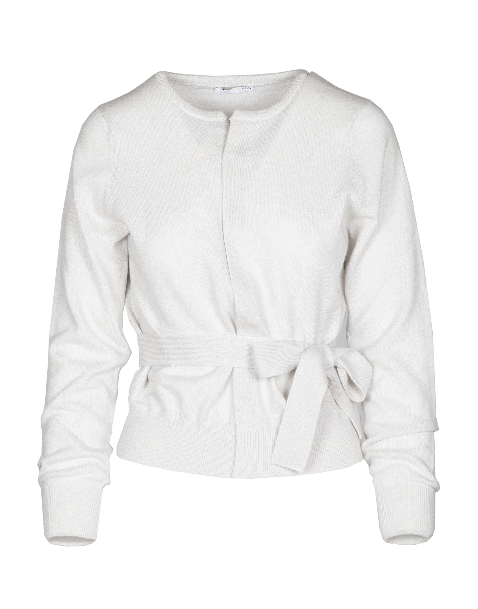 Cardigan in cashemere con cintura