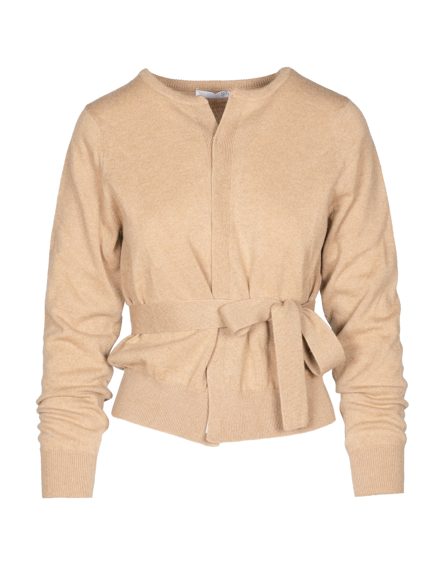 Cardigan in cashemere con cintura