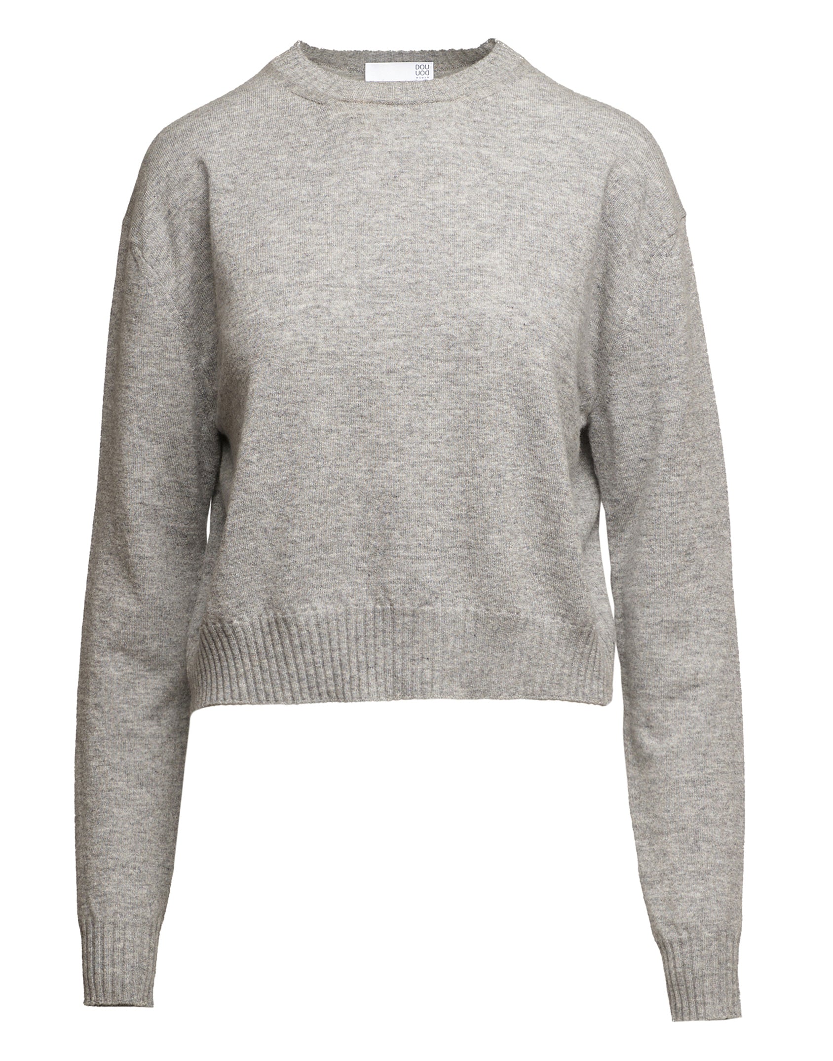 Maglione Girocollo in Lana Cashmere Seta Grigio