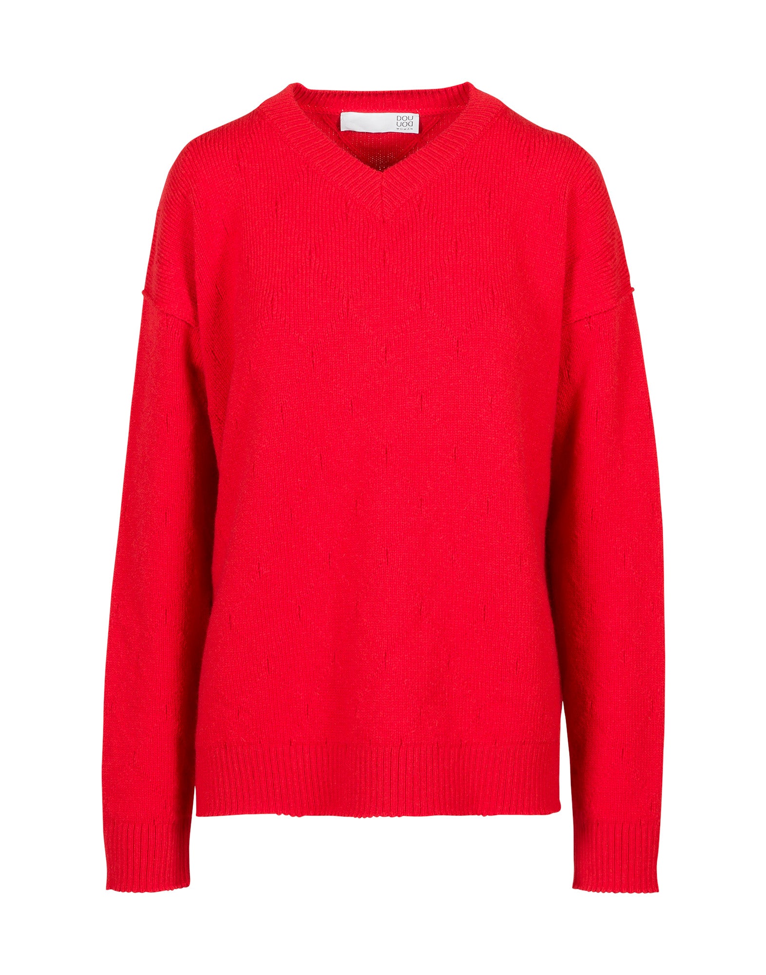 Maglione Con Scollo A "V" In Lana E Cashmere