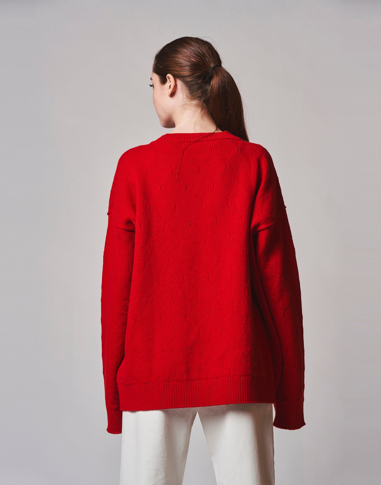 Maglione Con Scollo A "V" In Lana E Cashmere