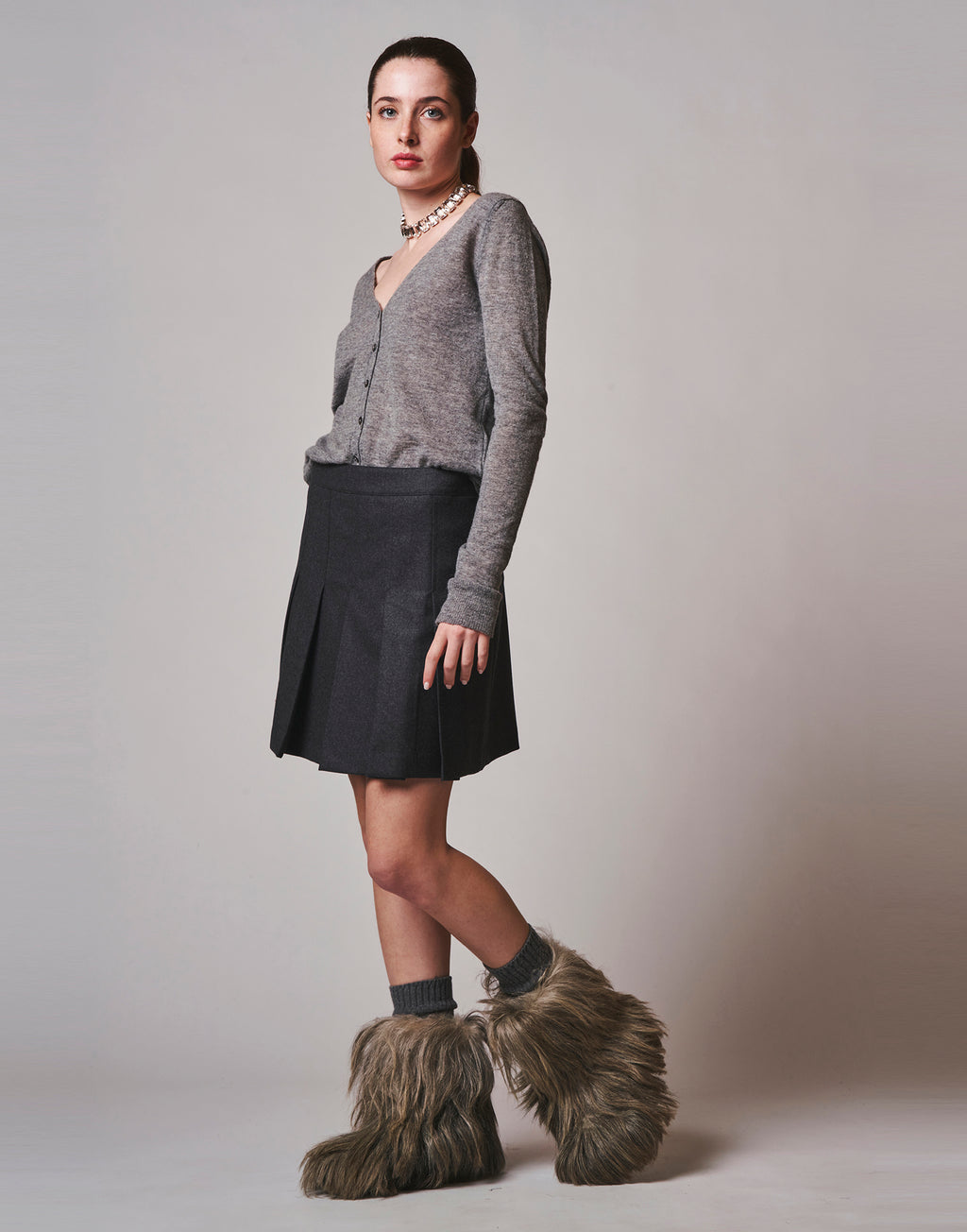 Light Cardigan In Garza Lana Alpaca