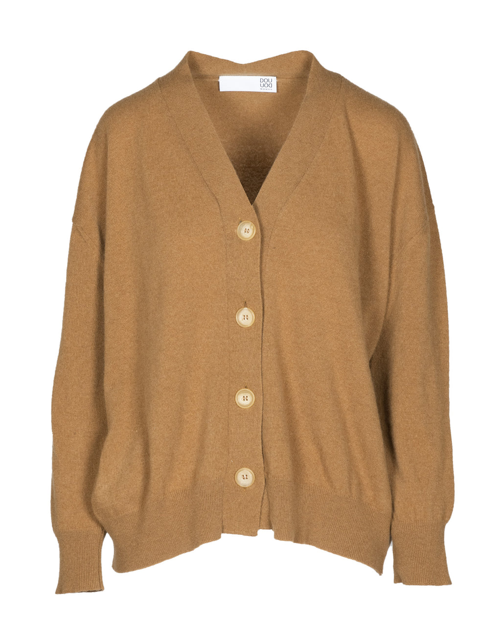 Cardigan ampio in lana e cashmere