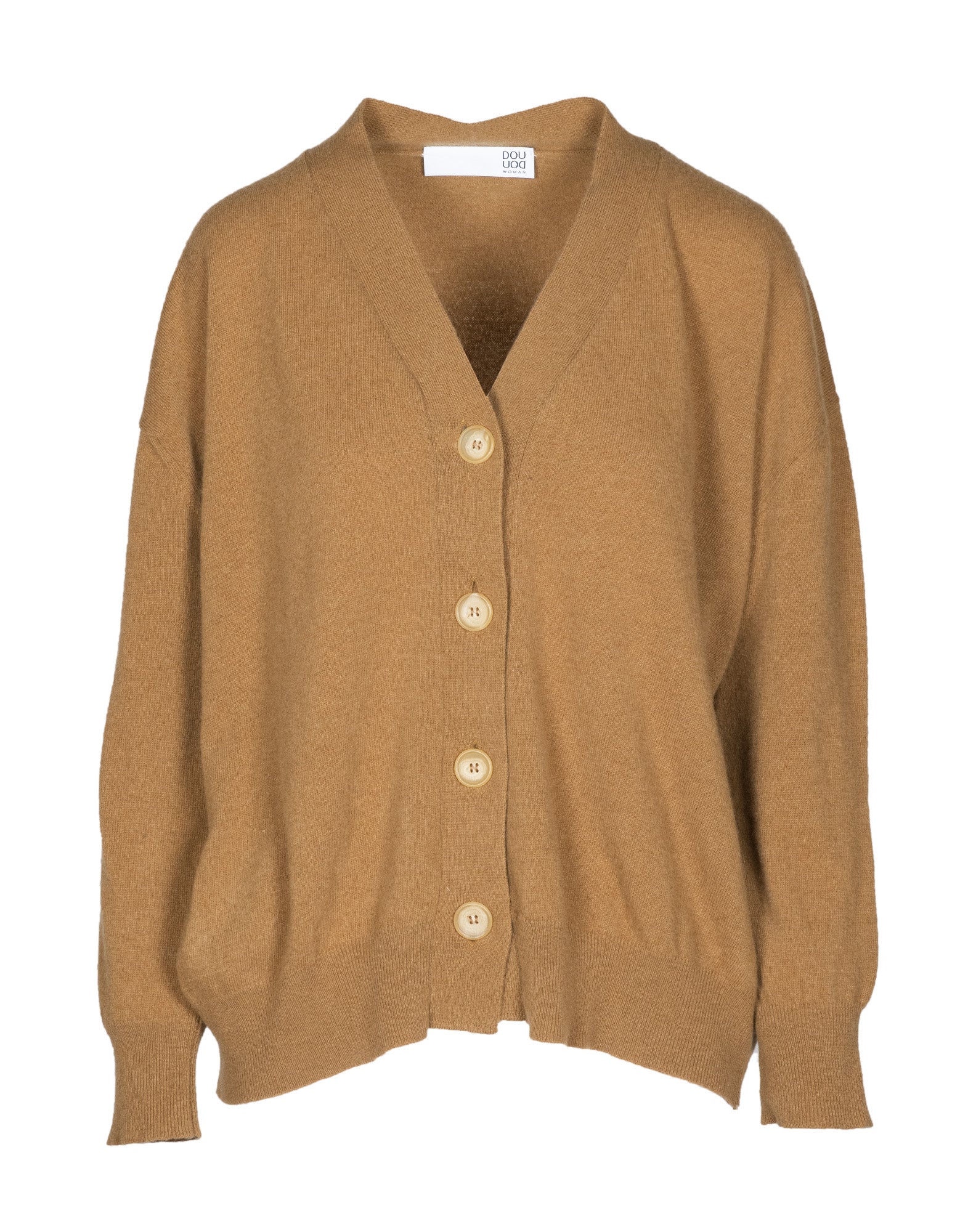 Cardigan ampio in lana e cashmere