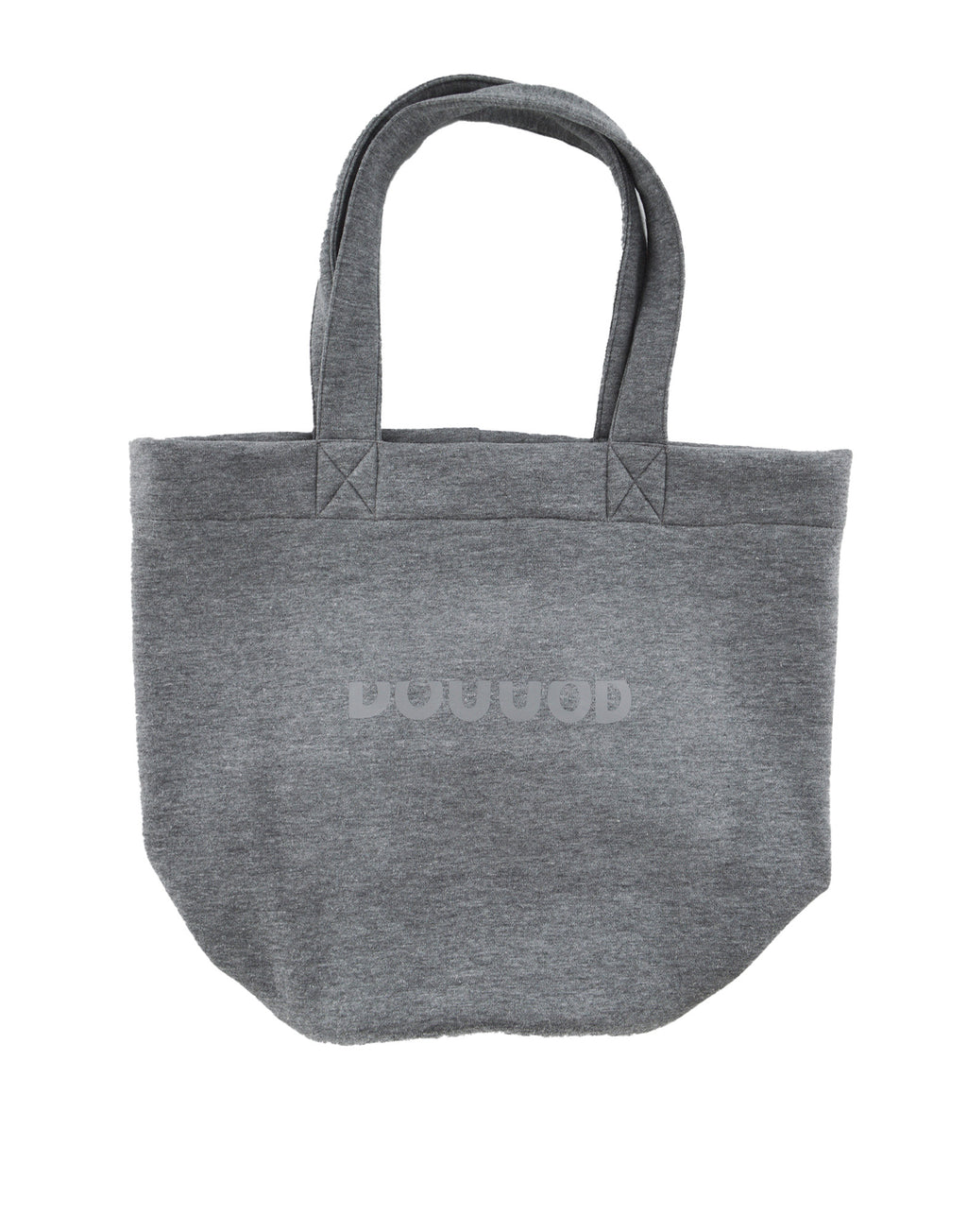 Borsa Shopping a Secchiello in Felpa Grigio Melange