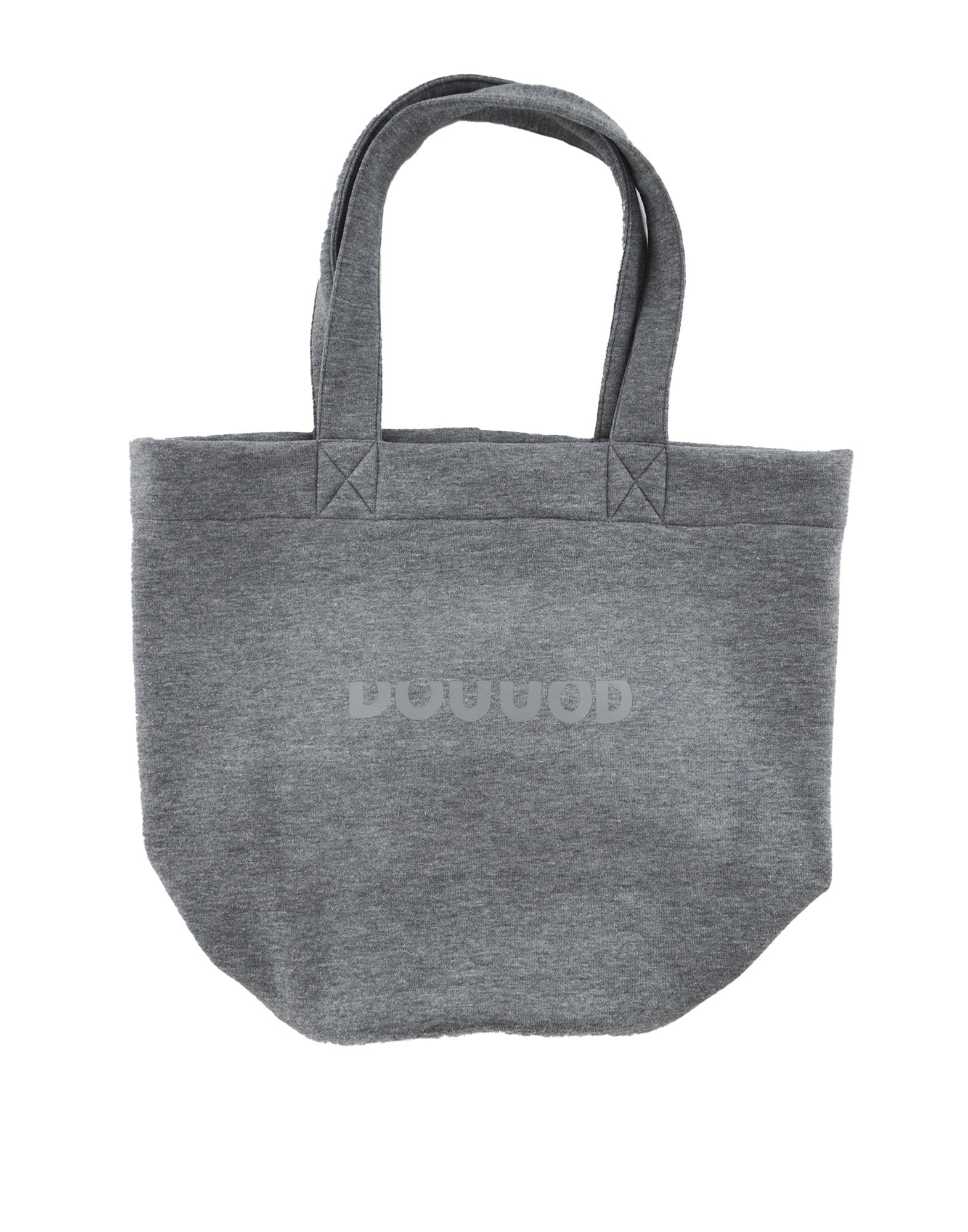 Borsa Shopping a Secchiello in Felpa Grigio Melange